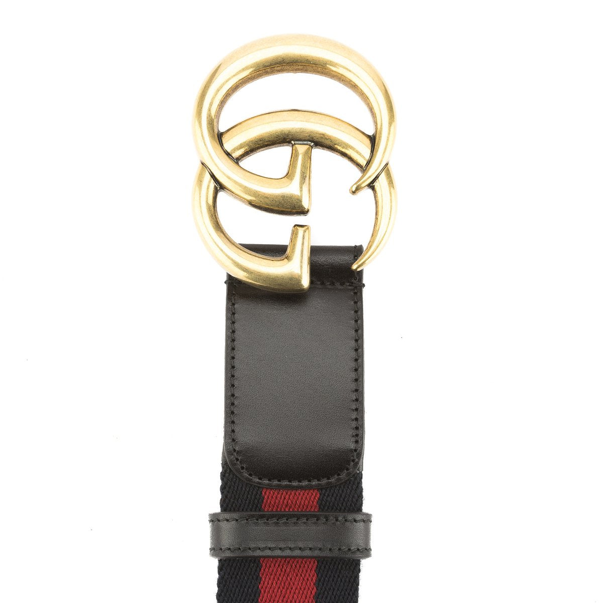 Gucci Double G Buckle Web Belt