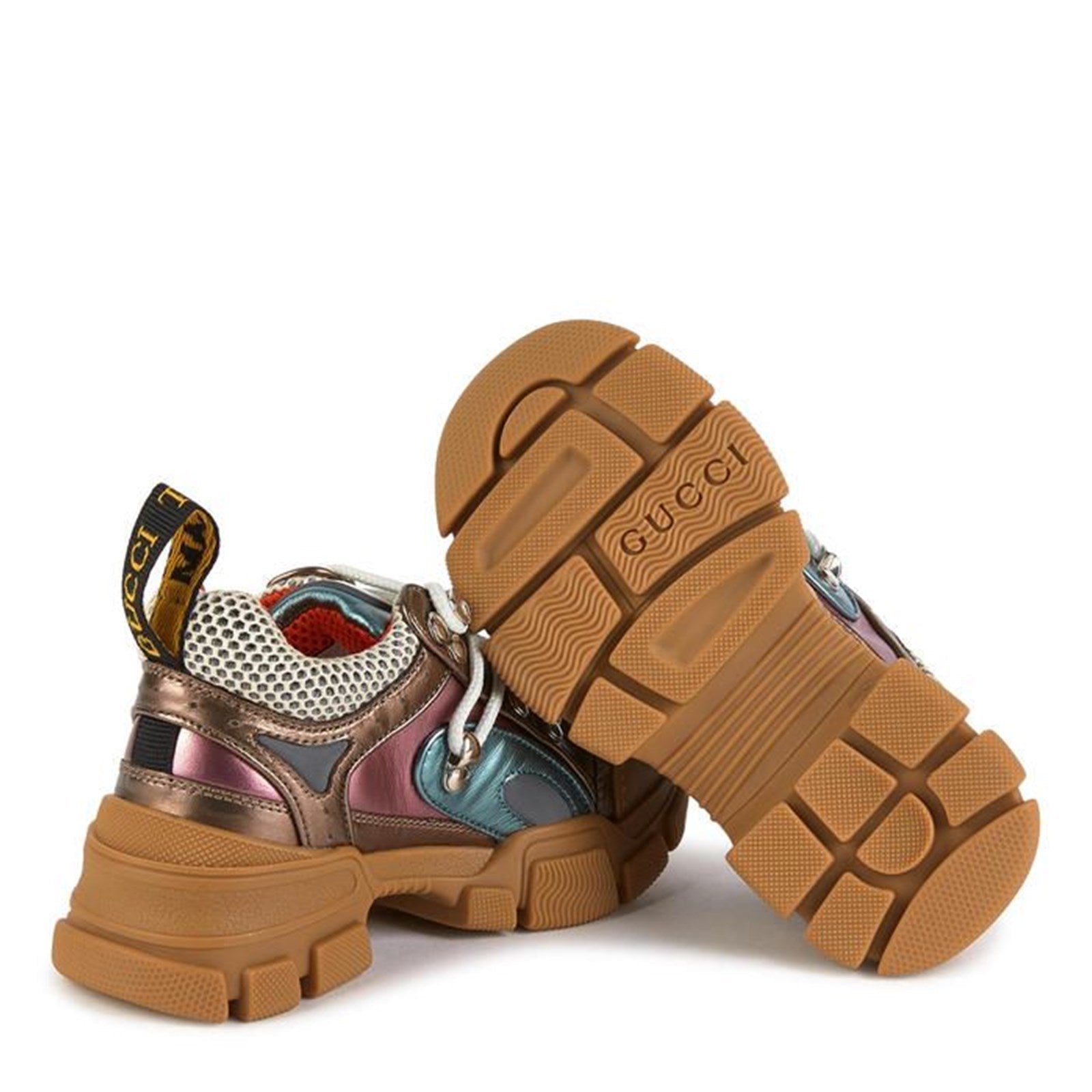 GUCCI Leather Trainers with Laces - Flashtrek