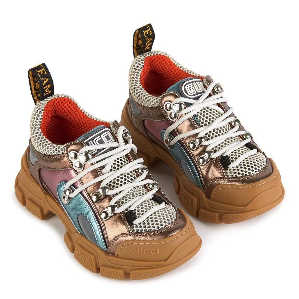 GUCCI Leather Trainers with Laces - Flashtrek