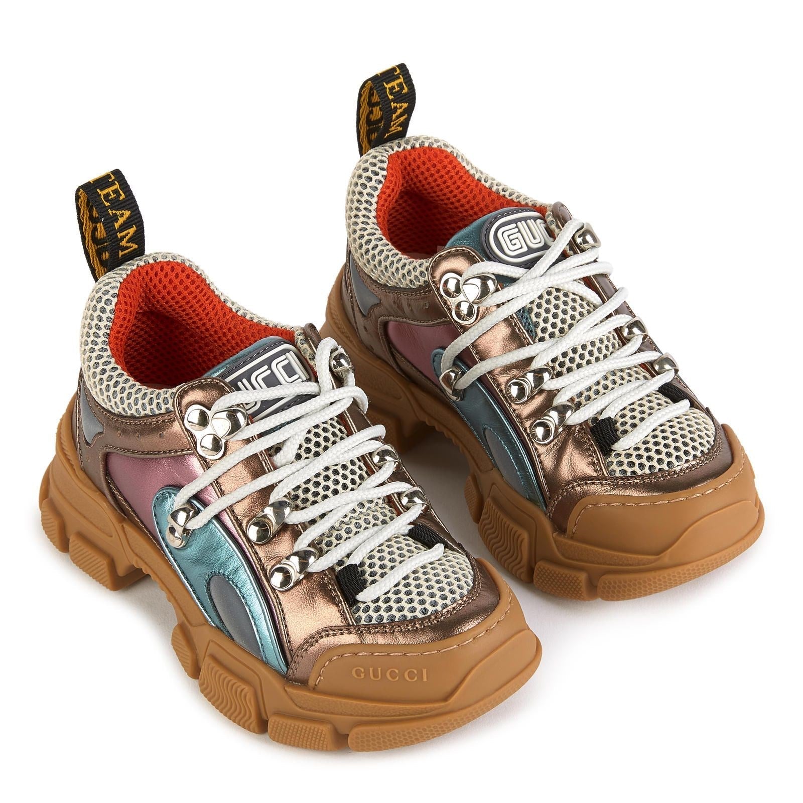 GUCCI Leather Trainers with Laces - Flashtrek