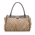 Gucci GG Abbey-D Ring Canvas Tote Bag (SHG-18453)