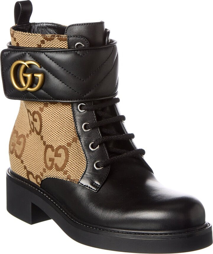 GUCCI GG ARIA COMBAT BOOTS