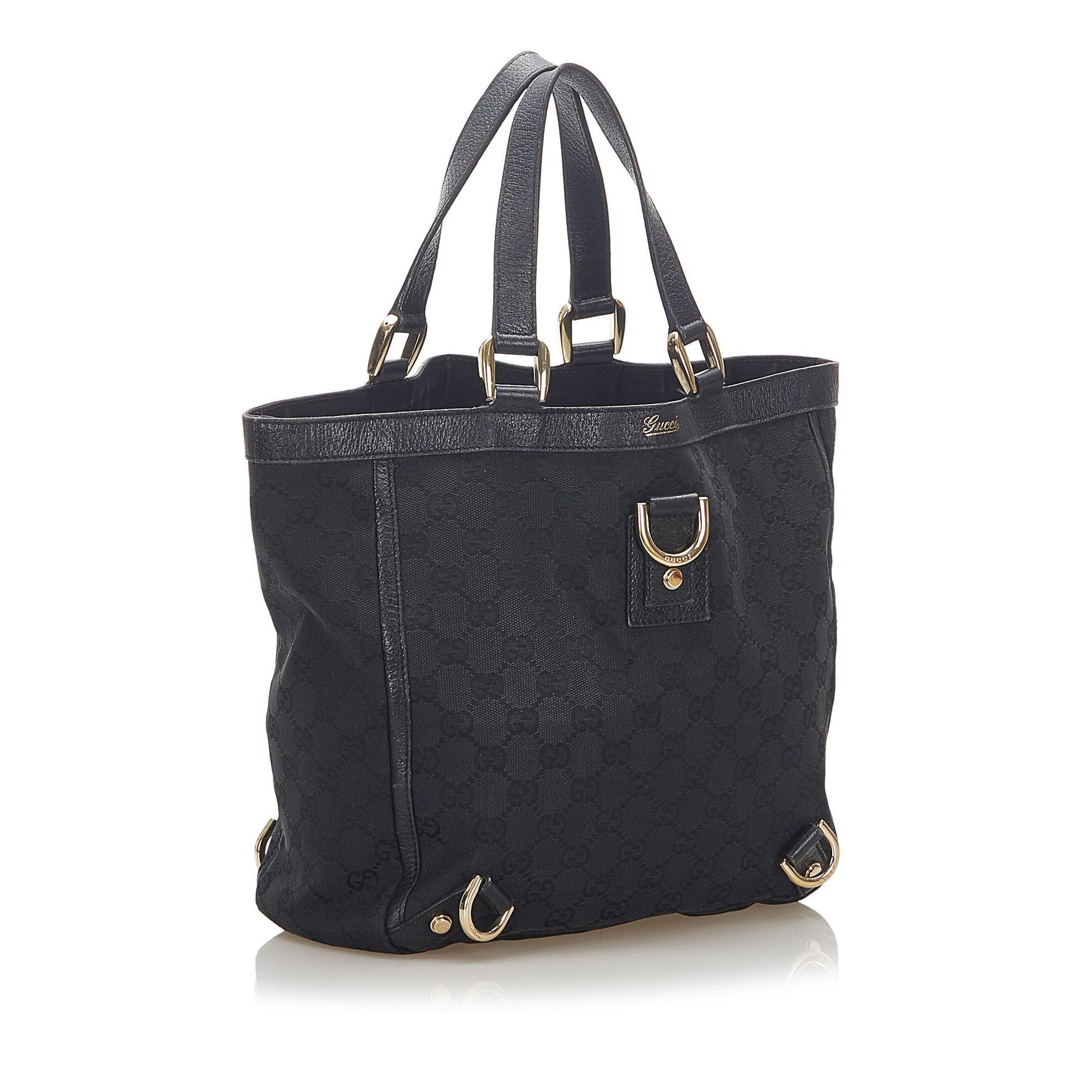 Gucci GG Canvas Abbey D-Ring Tote Bag (SHG-17477)