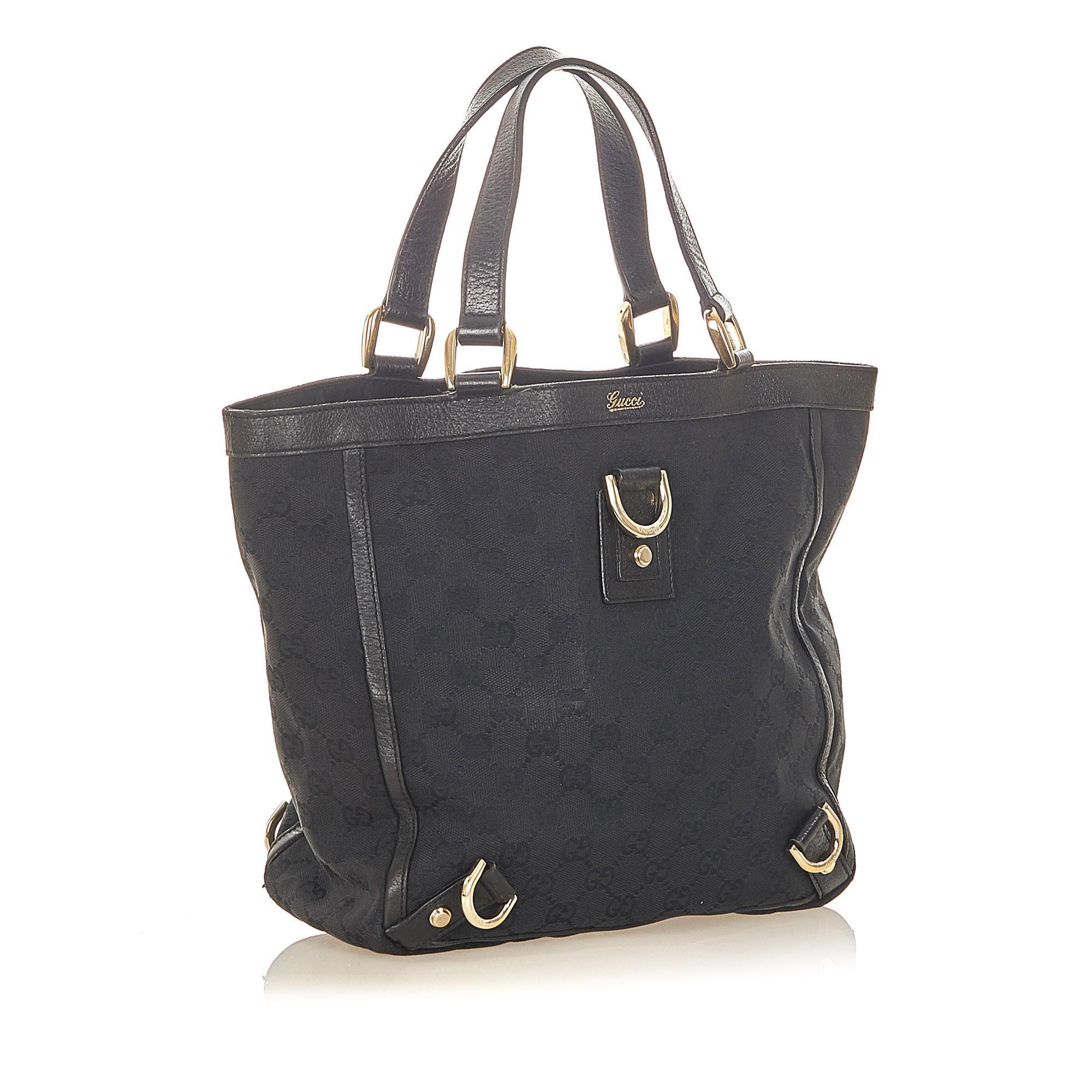 Gucci GG Canvas Abbey D-Ring Tote Bag (SHG-19978)