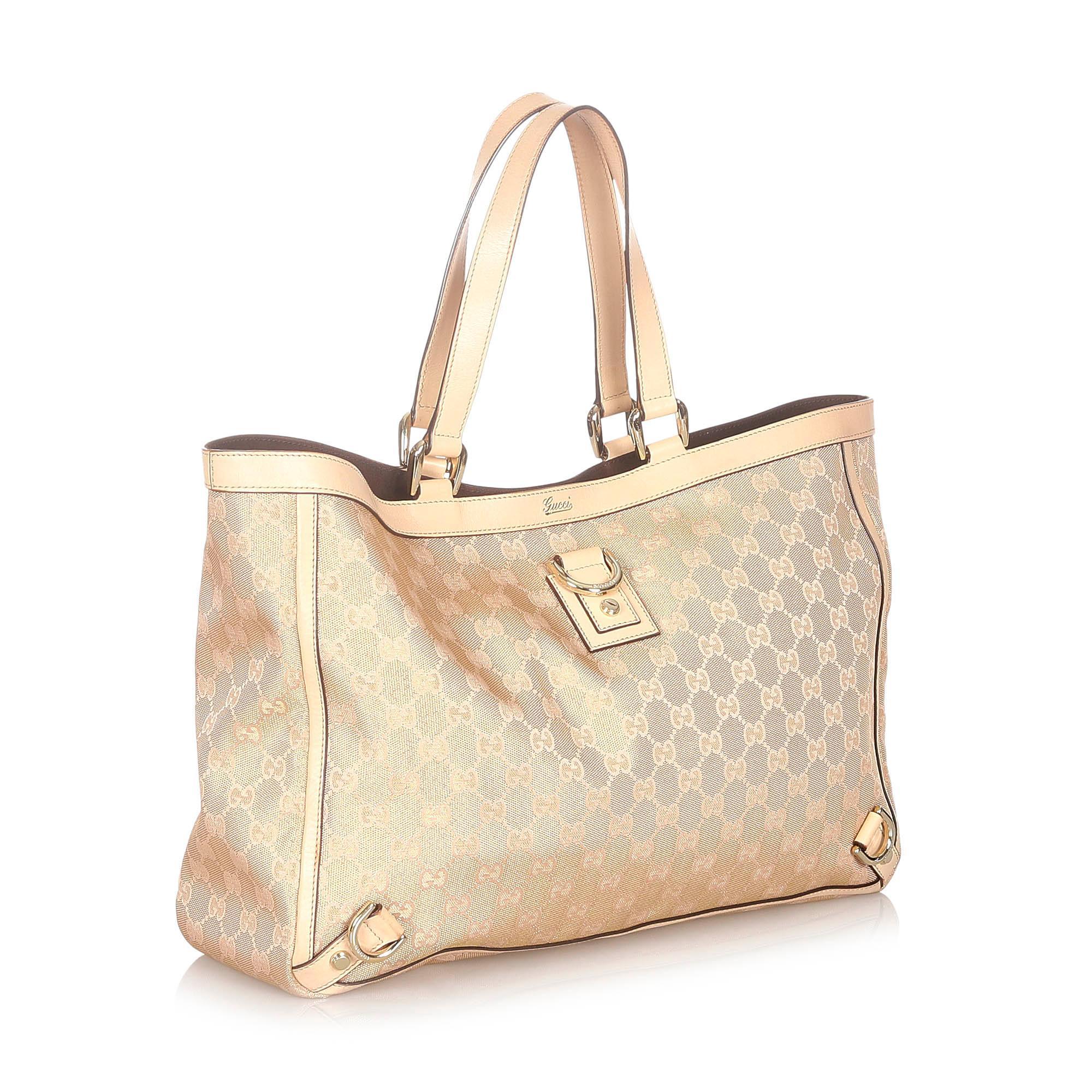 Gucci GG Canvas Abbey D-Ring Tote Bag (SHG-20796)