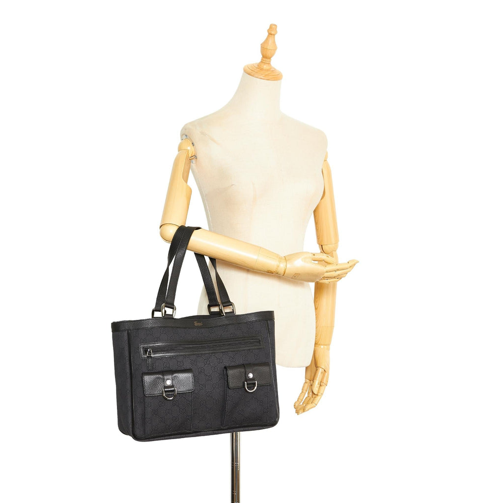 Gucci GG Canvas Abbey D-Ring Tote Bag (SHG-LUJoYJ)