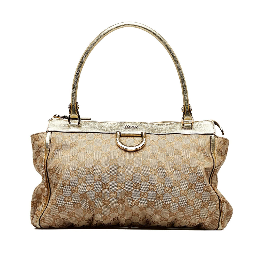 Gucci GG Canvas Abbey D-Ring Tote Bag (SHG-eTLgdn)