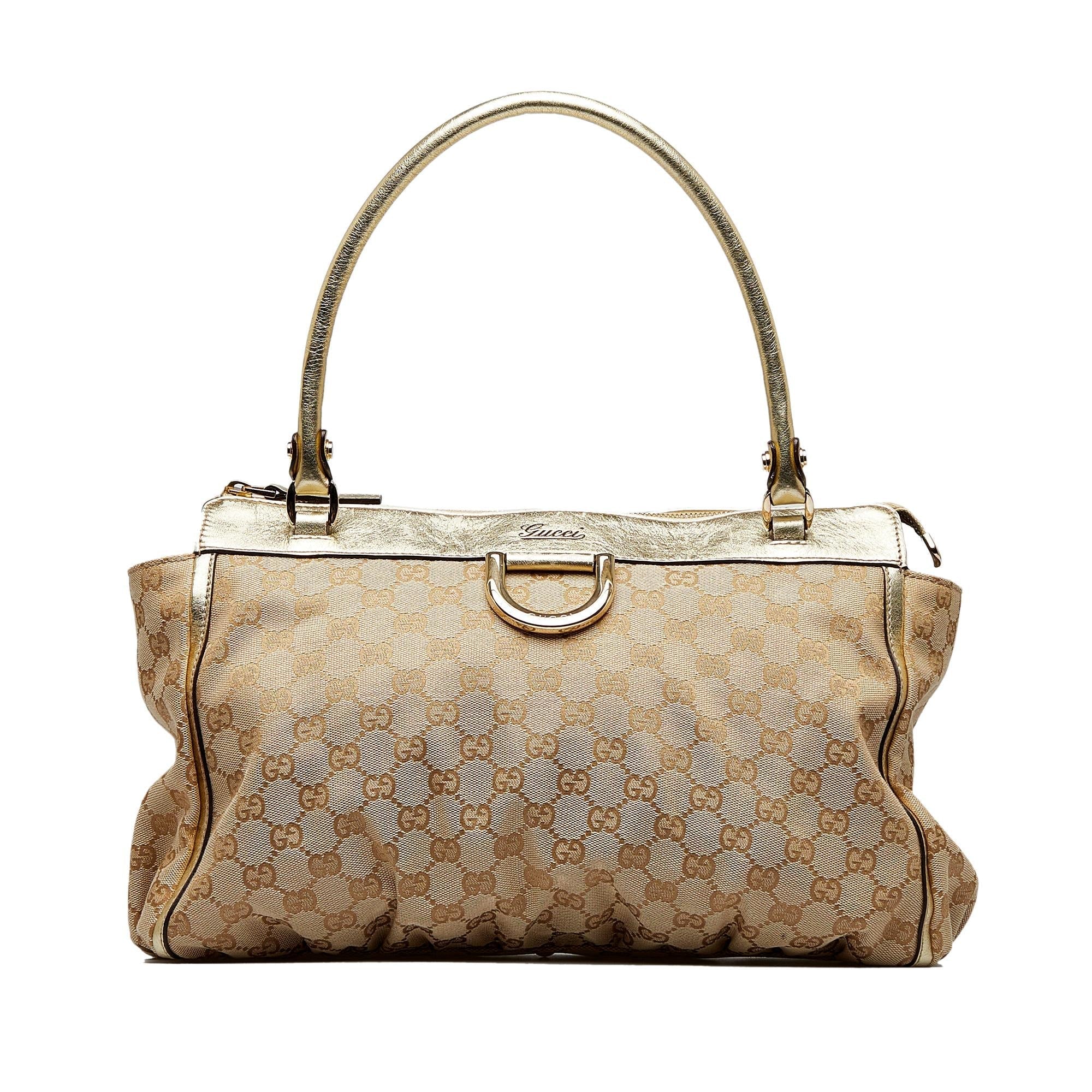 Gucci GG Canvas Abbey D-Ring Tote Bag (SHG-eTLgdn)