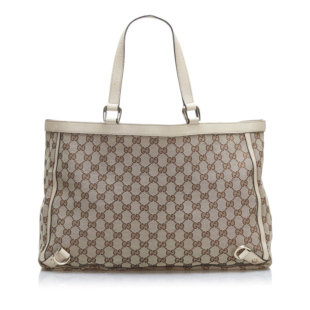 Gucci GG Canvas Abbey D-Ring Tote (SHG-gO6QPU)