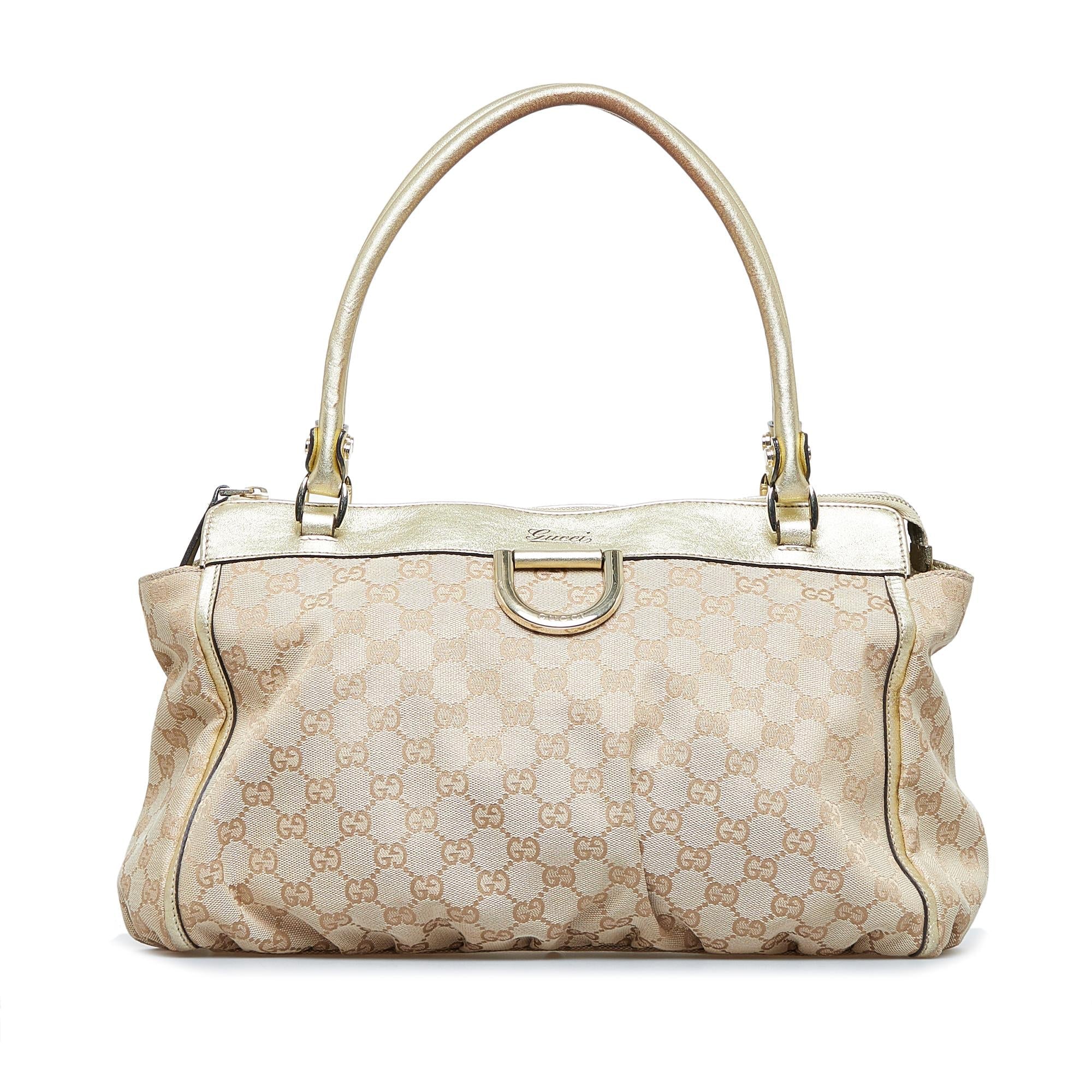 Gucci GG Canvas Abbey D-Ring Tote (SHG-6xvIP4)