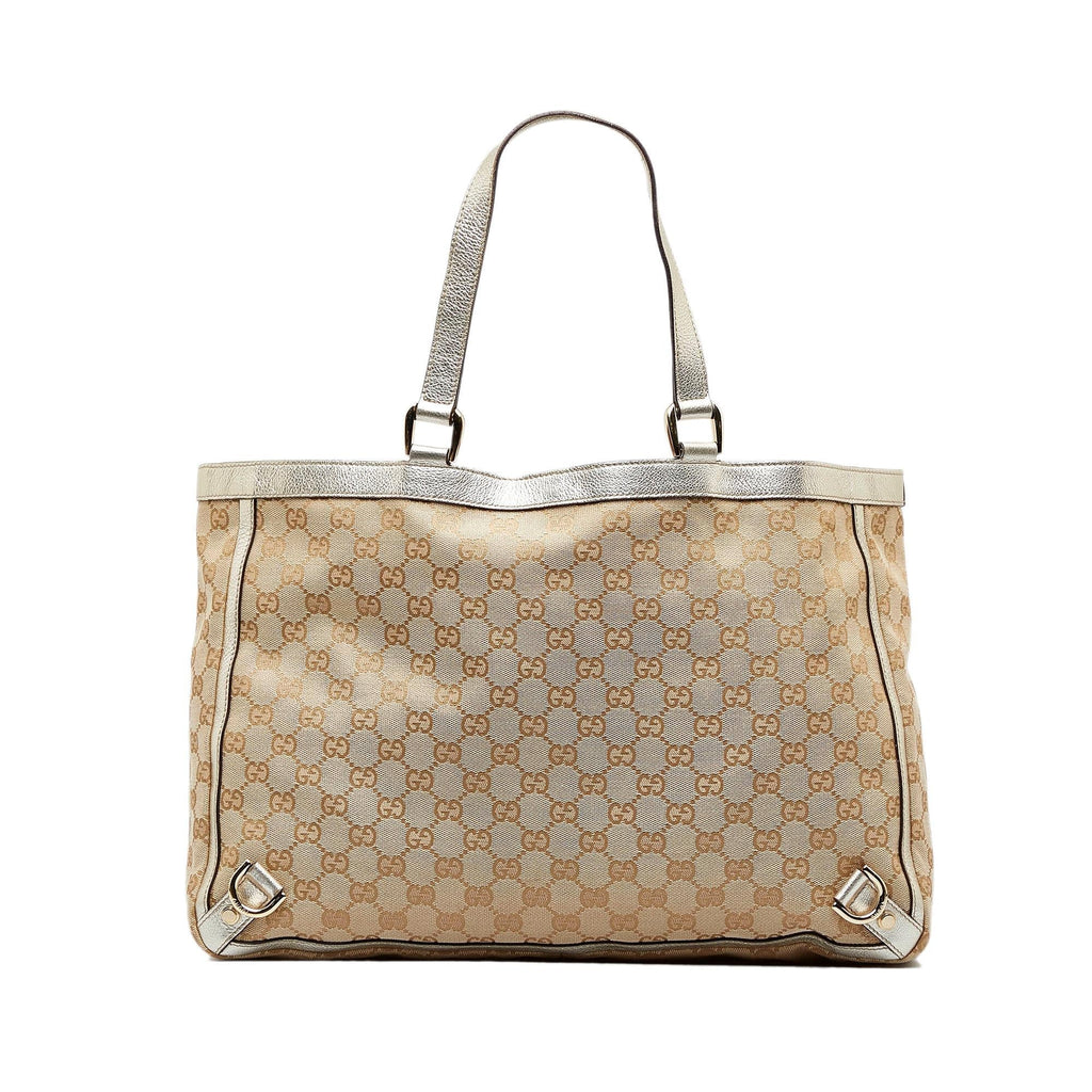 Gucci GG Canvas Abbey D-Ring Tote (SHG-OsQin9)