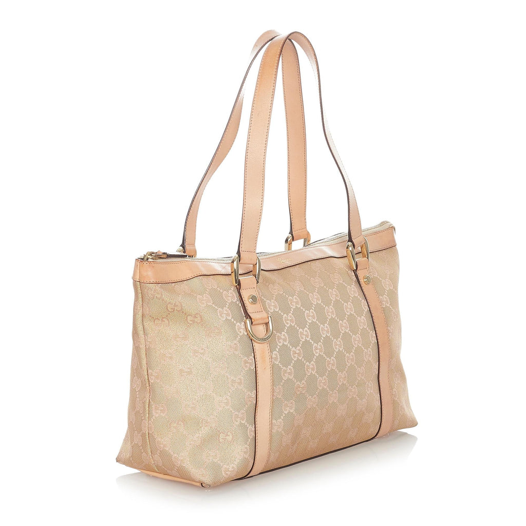 Gucci GG Canvas Abbey Tote Bag (SHG-lHBds8)