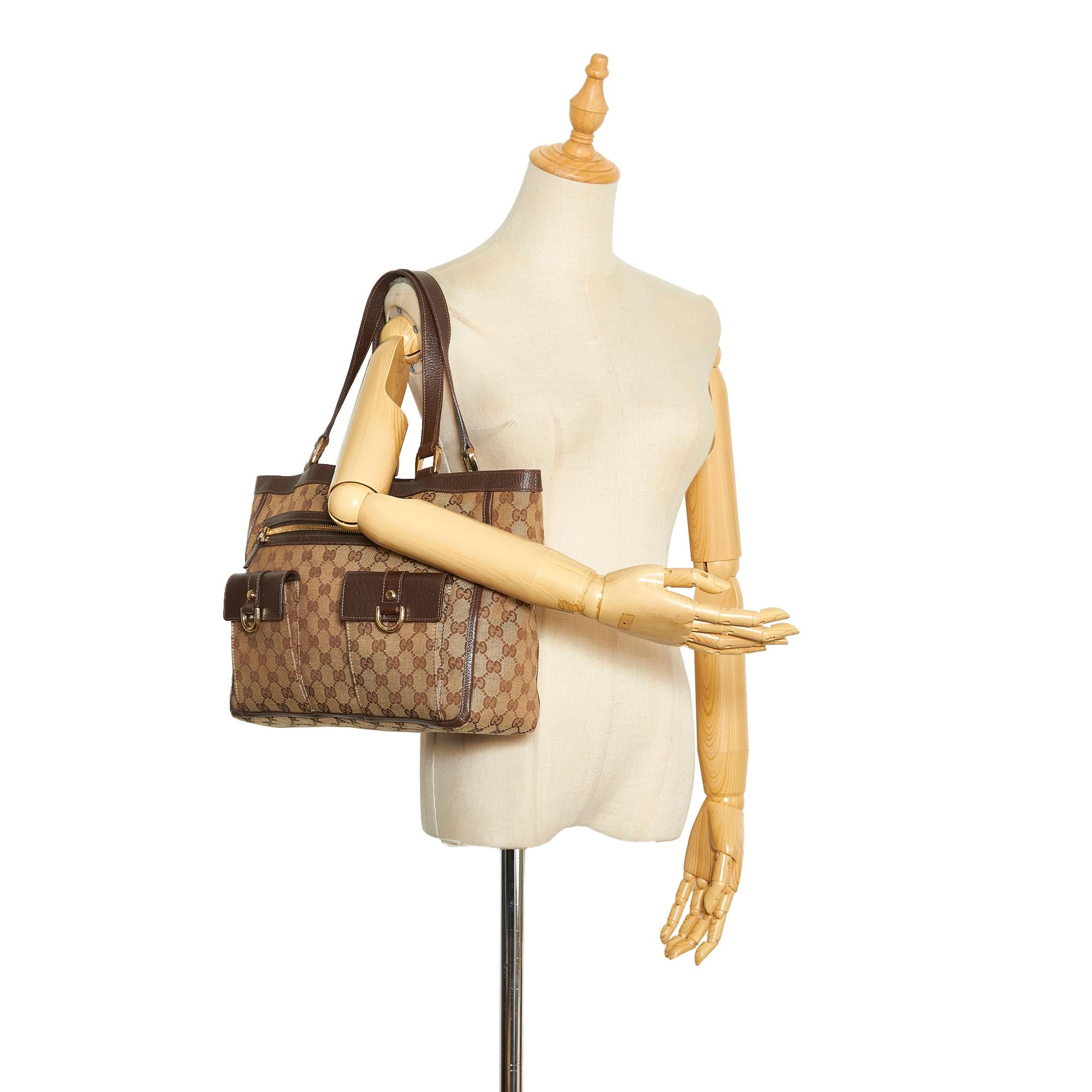 Gucci GG Canvas Abbey Tote (SHG-65TZUa)