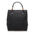 Gucci GG Canvas Bamboo Tote  (SHG-13780)
