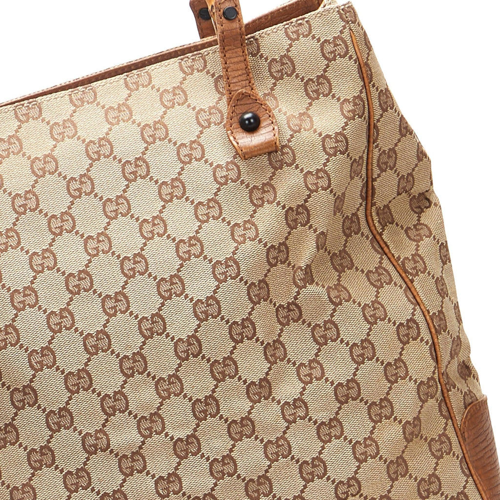 Gucci GG Canvas Bamboo Tote (SHG-lDJCHu)