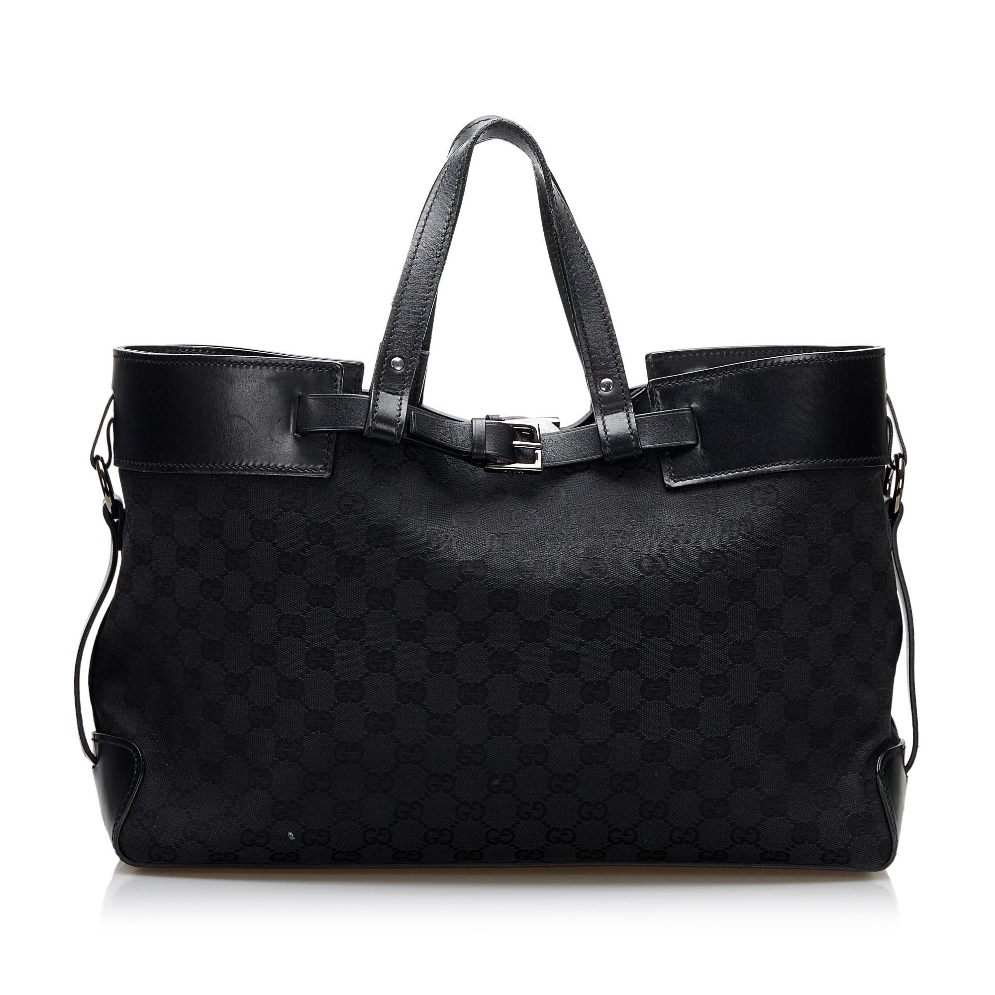Gucci GG Canvas Belt Tote Bag (SHG-7hmL1J)