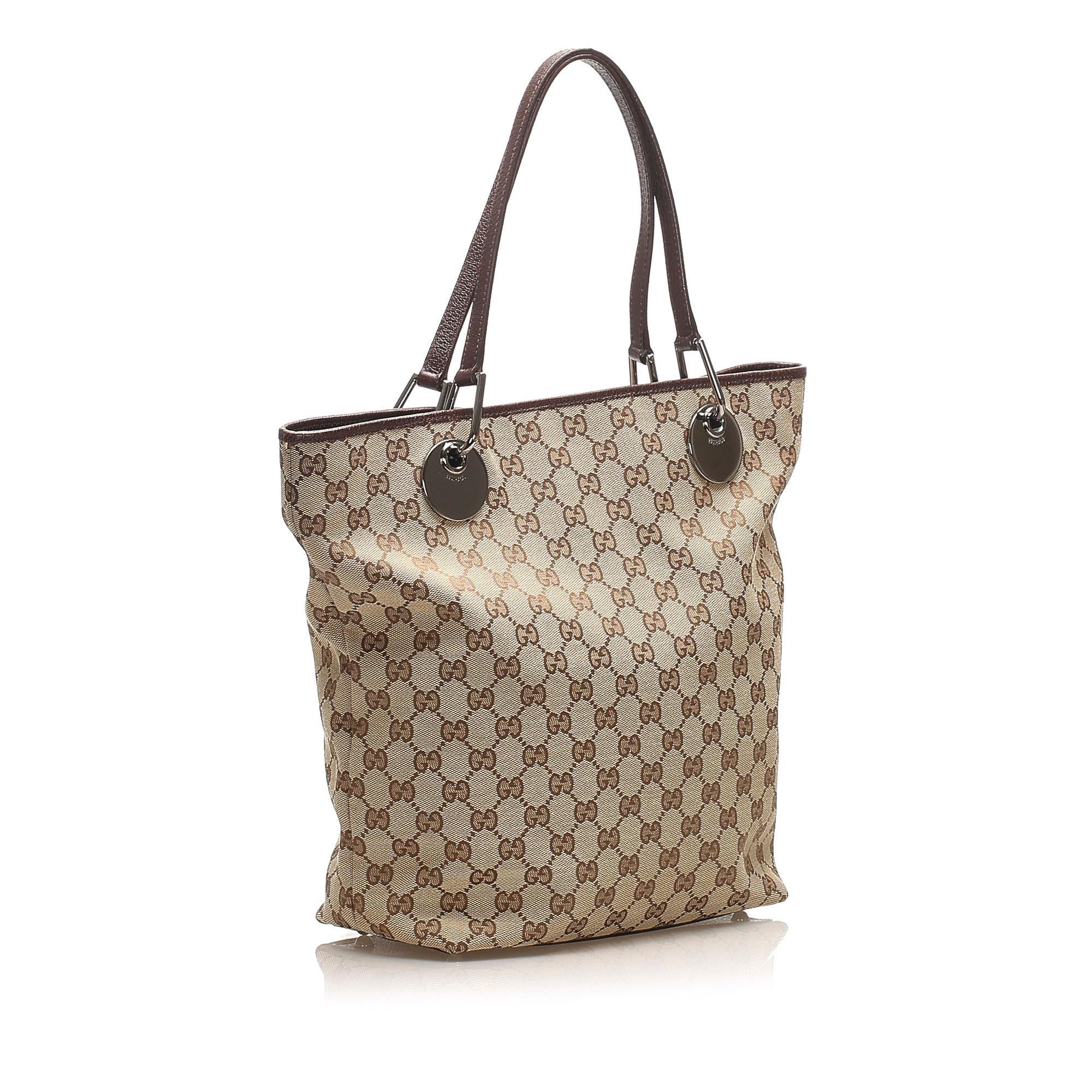 Gucci GG Canvas Eclipse Tote Bag (SHG-14370)