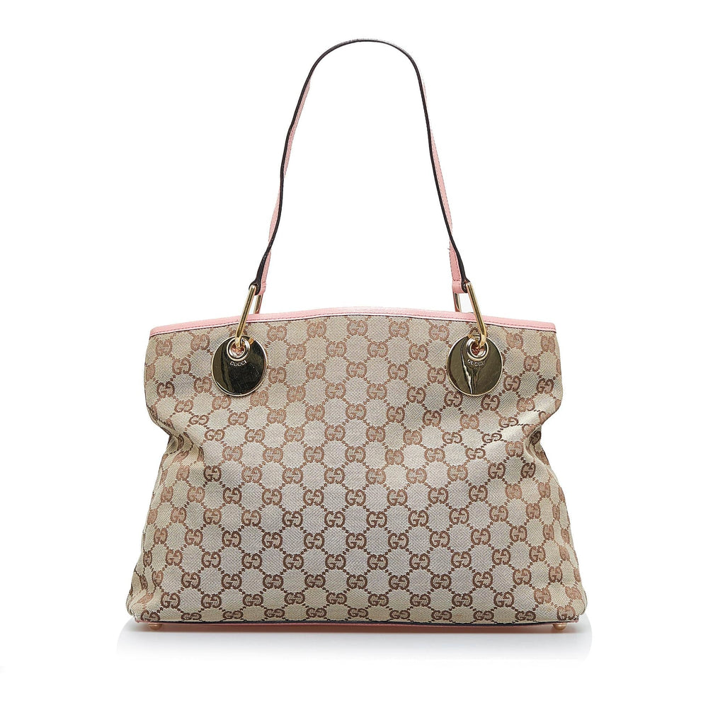 Gucci GG Canvas Eclipse Tote (SHG-YupSAN)