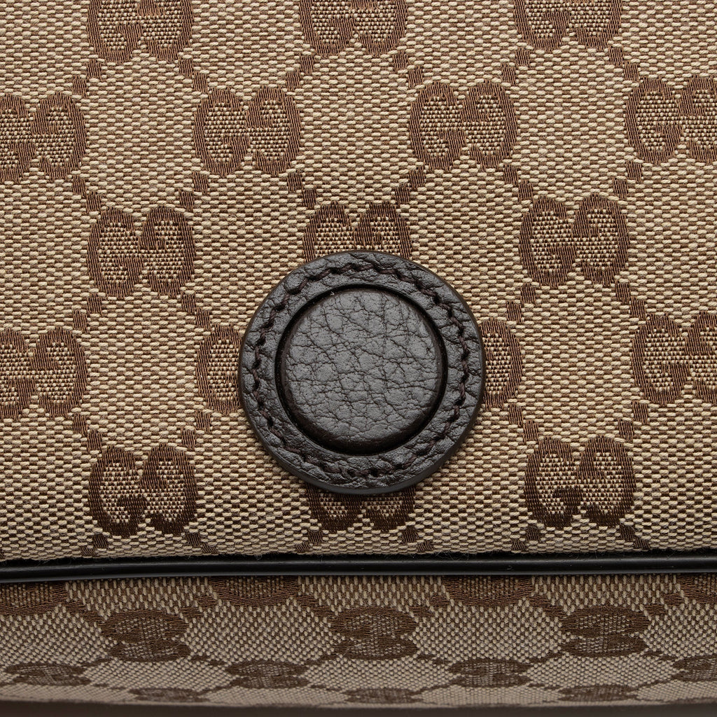 Gucci GG Canvas Flap Messenger Bag (SHF-Dgivt4)