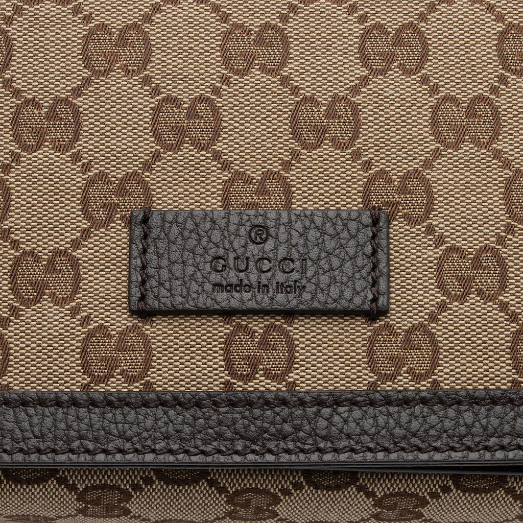 Gucci GG Canvas Flap Messenger Bag (SHF-Dgivt4)