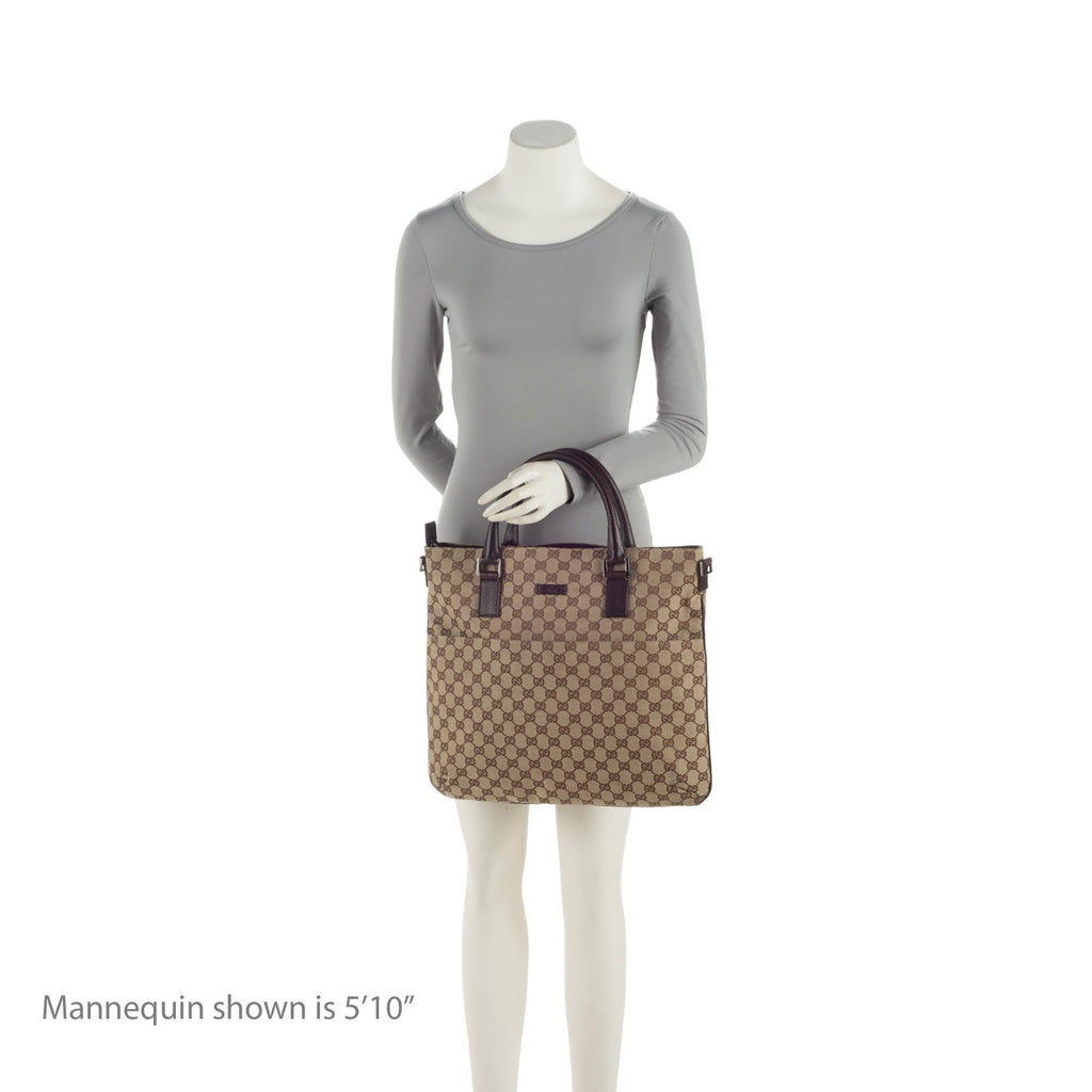 Gucci GG Canvas Front Pocket Convertible Large Tote (SHF-DbPq0d)