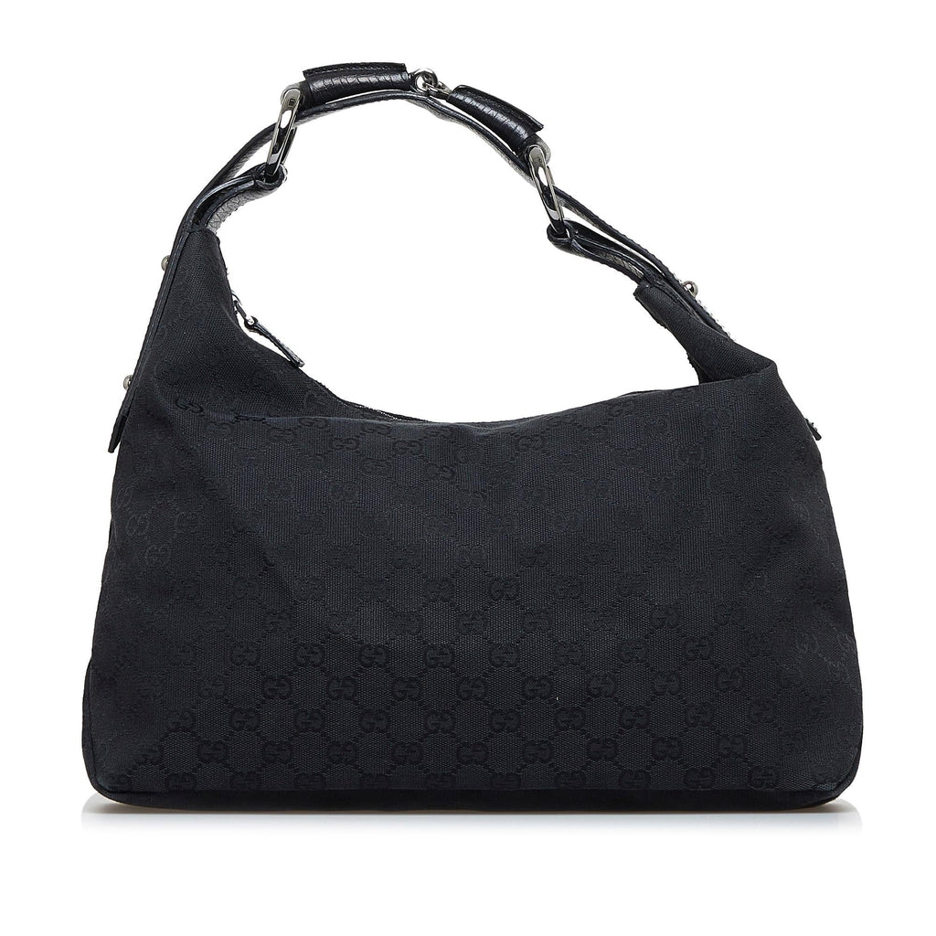 Gucci GG Canvas Horsebit Shoulder Bag (SHG-rc6XaO)