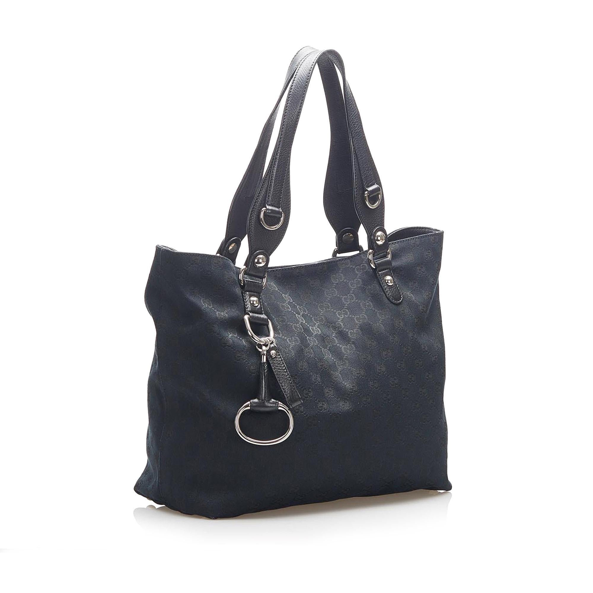 Gucci GG Canvas Icon Bit Tote Bag (SHG-17184)