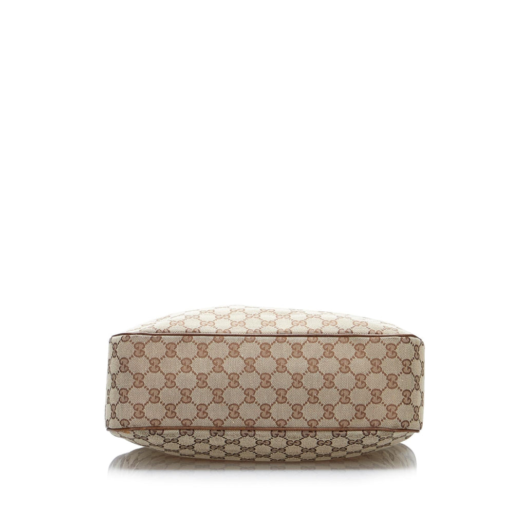 Gucci GG Canvas Jackie Piston Lock Tote (SHG-Bi3rMM)