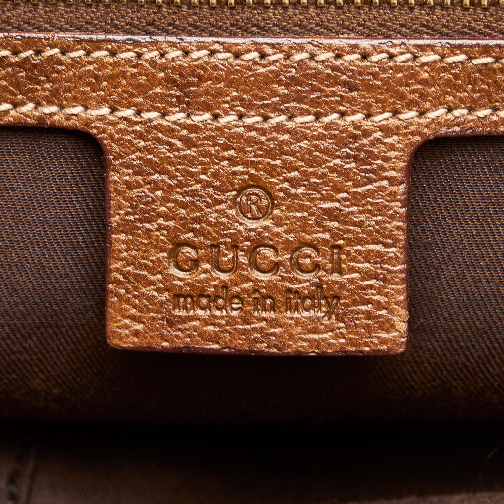 Gucci GG Canvas Jackie Piston Lock Tote (SHG-Bi3rMM)