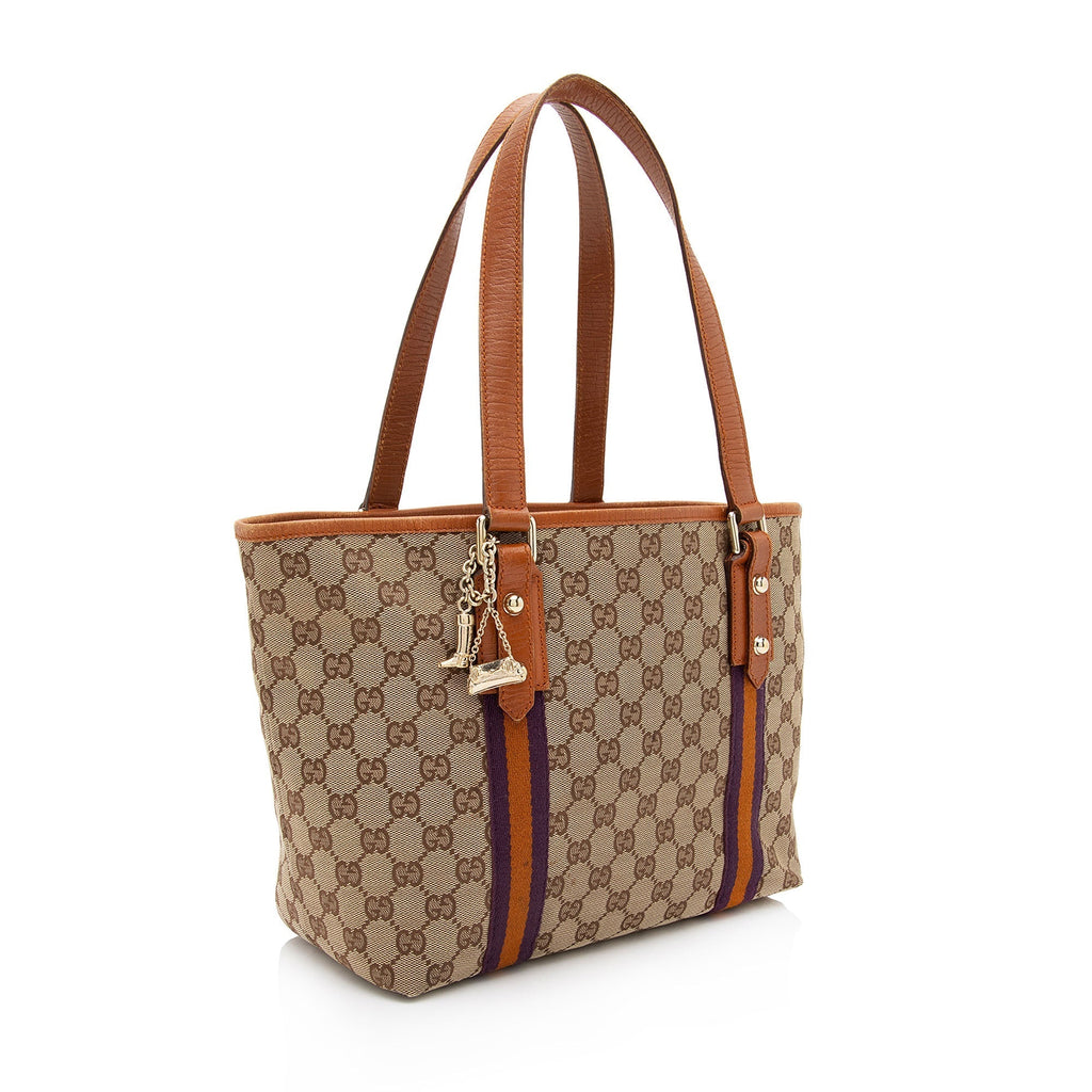 Gucci GG Canvas Jolicoeur Medium Tote (SHF-JDa0i6)