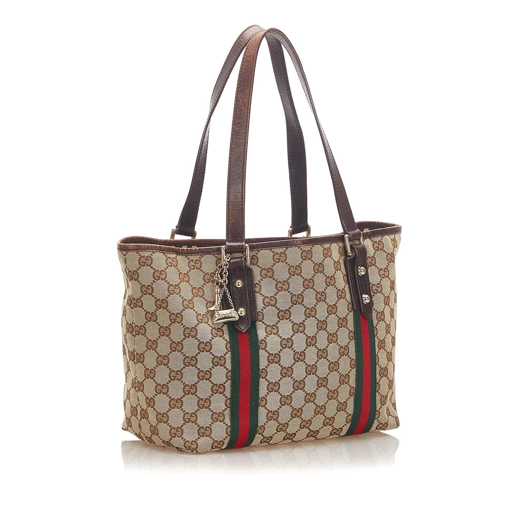 Gucci GG Canvas Jolicoeur Tote Bag (SHG-17775)