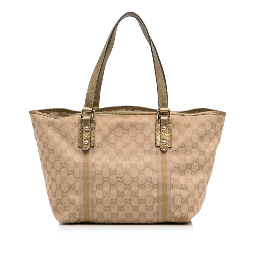 Gucci GG Canvas Jolicoeur Tote (SHG-5mh4lC)