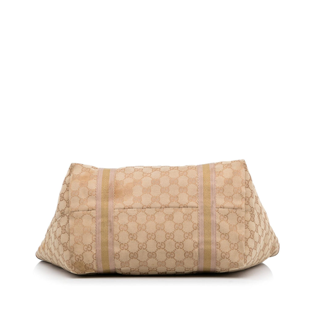 Gucci GG Canvas Jolicoeur Tote (SHG-5mh4lC)