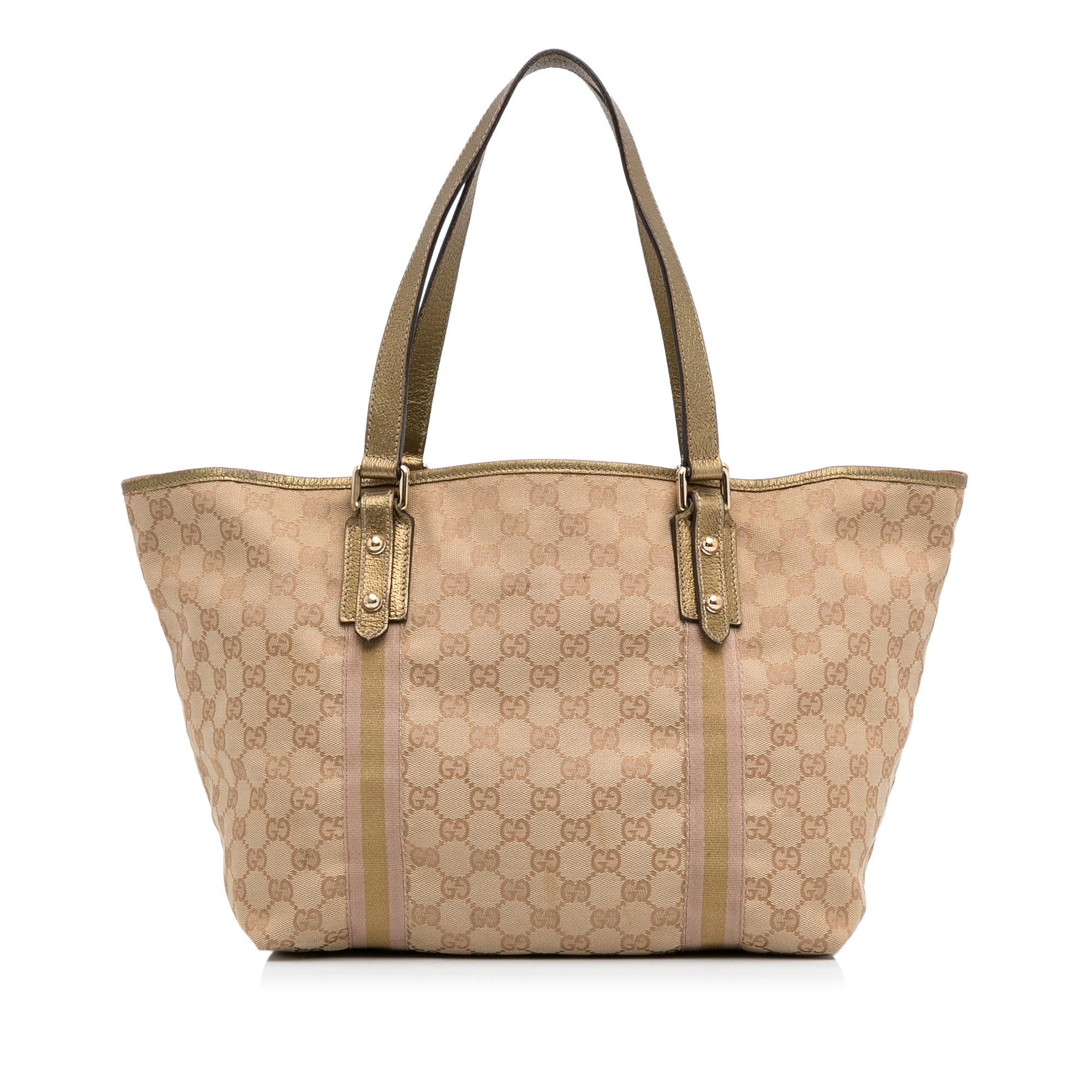 Gucci GG Canvas Jolicoeur Tote (SHG-5mh4lC)