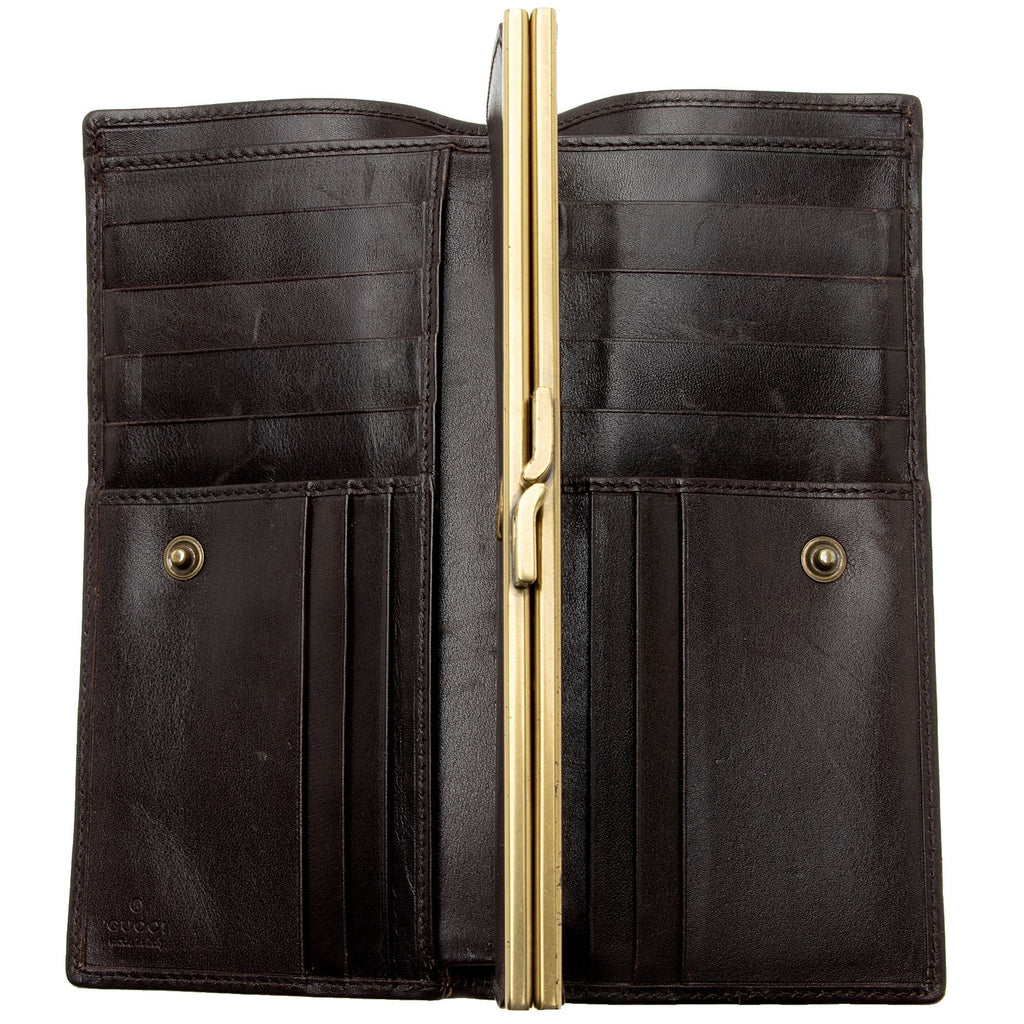 Gucci GG Canvas Kiss Lock Continental Wallet (SHF-xUmEf6)