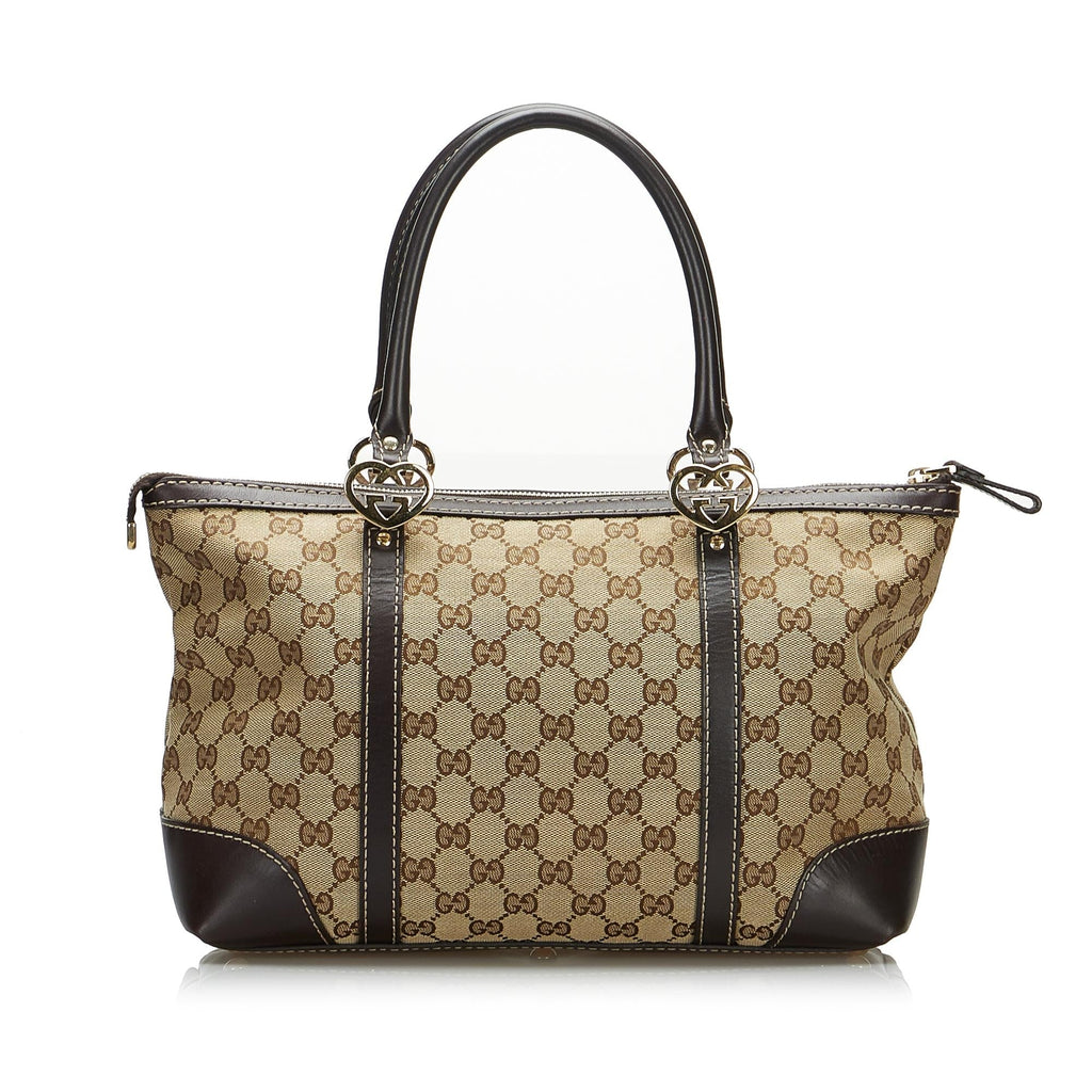 Gucci GG Canvas Lovely Tote Bag (SHG-AA236C)