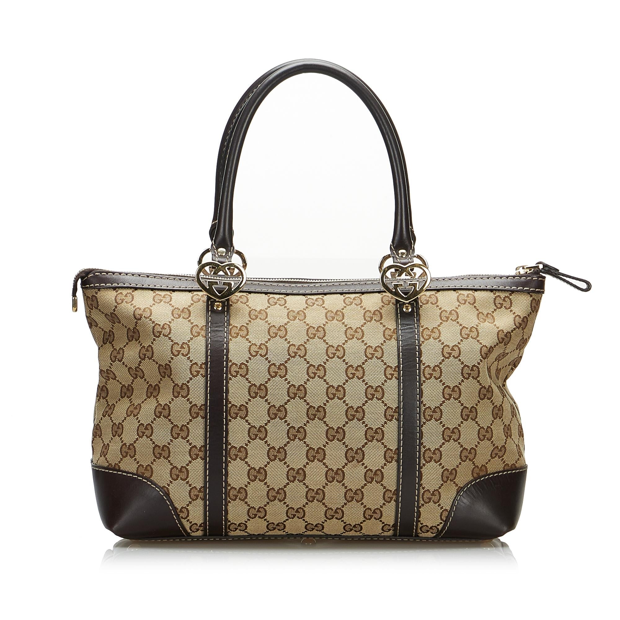 Gucci GG Canvas Lovely Tote Bag (SHG-AA236C)