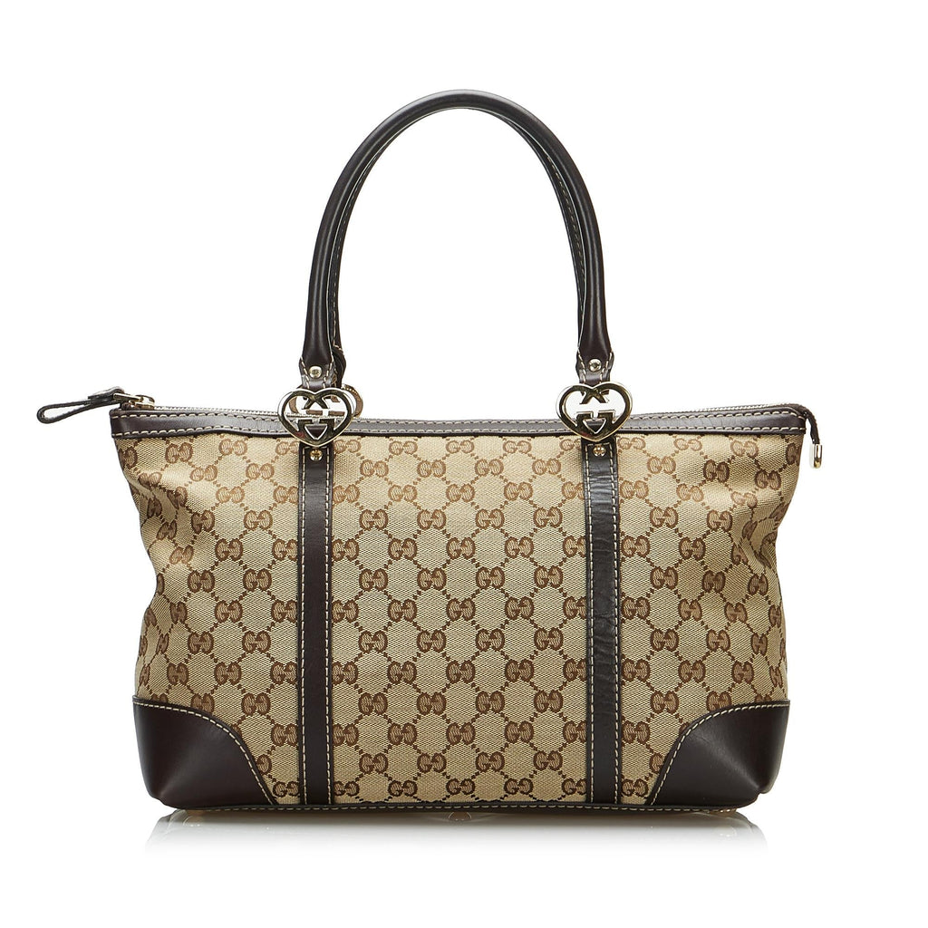 Gucci GG Canvas Lovely Tote Bag (SHG-AA236C)
