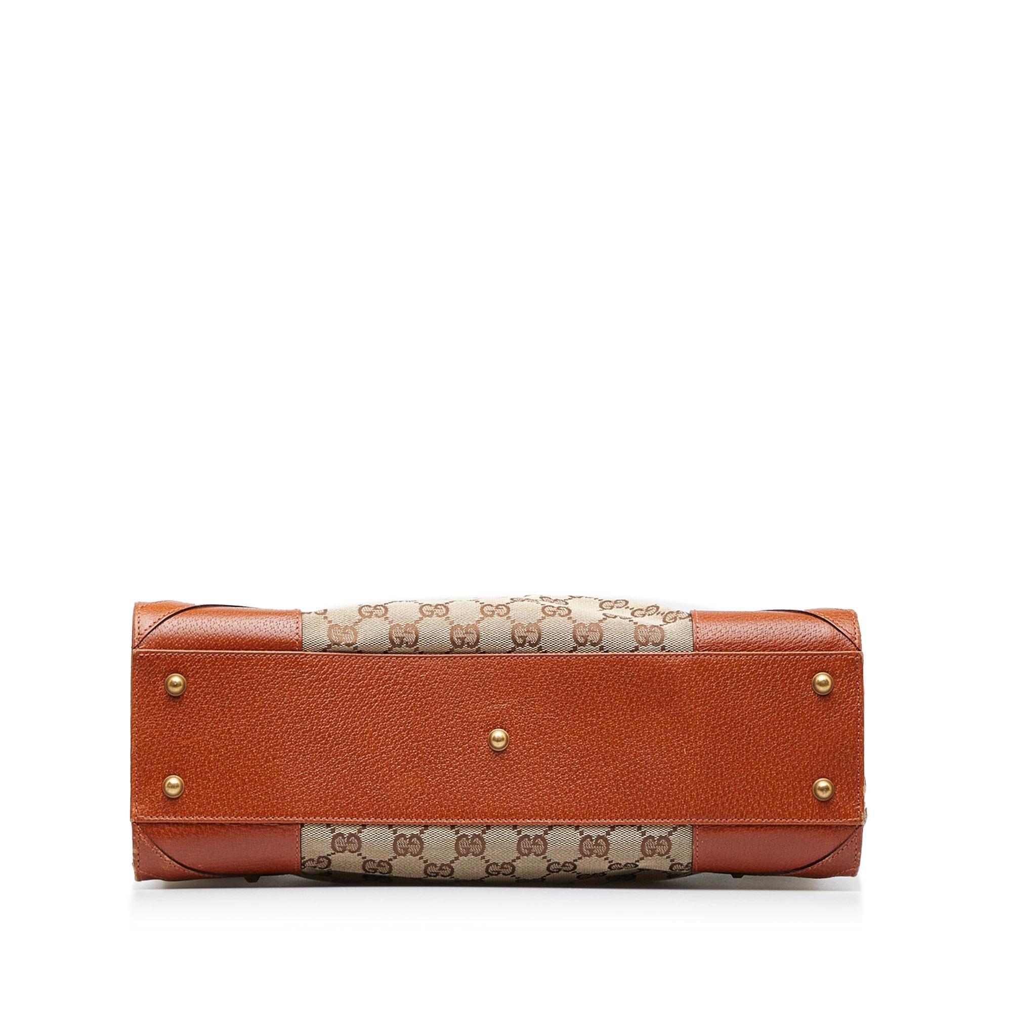 Gucci GG Canvas Nailhead Tote (SHG-WscBwZ)