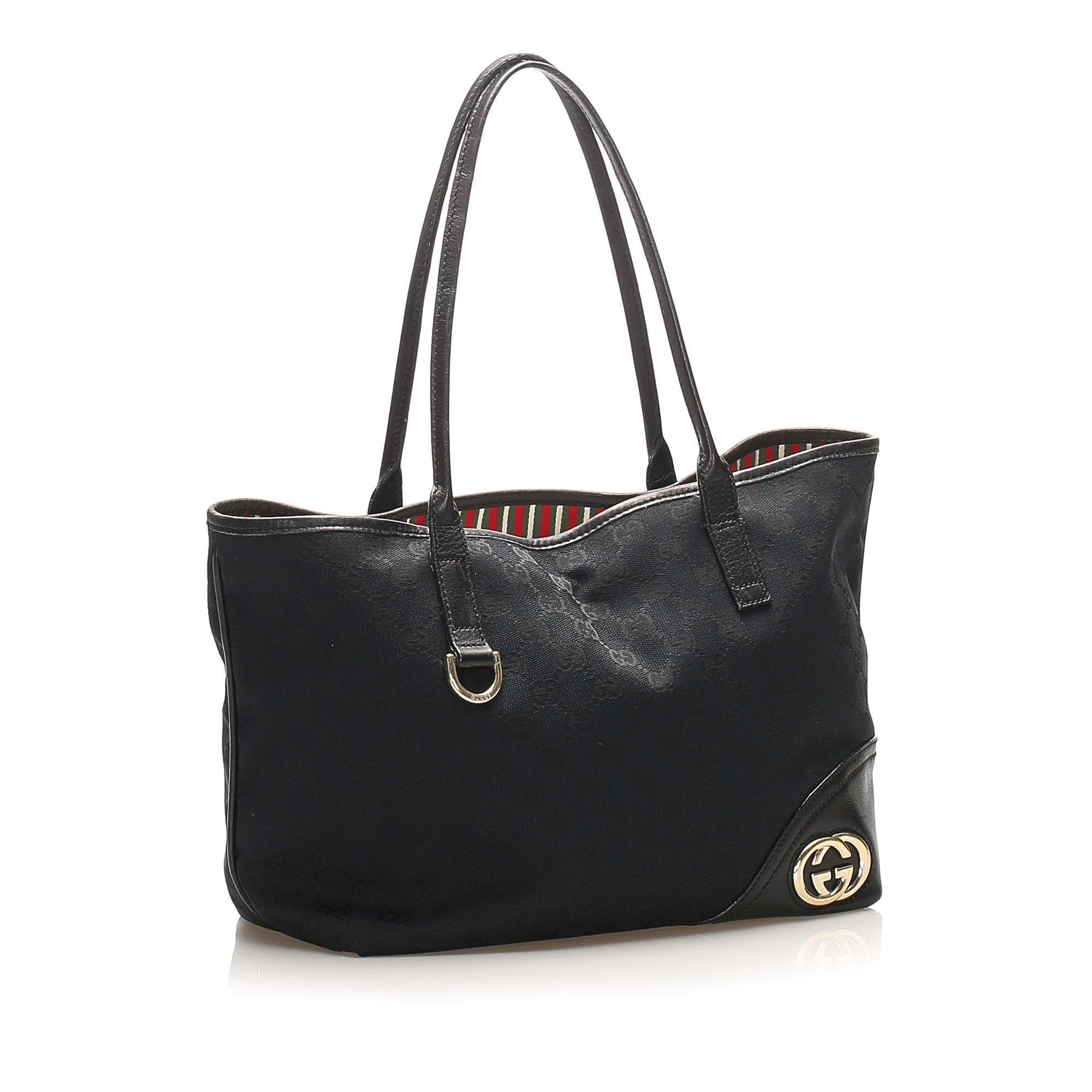 Gucci GG Canvas New Britt Tote Bag (SHG-15203)