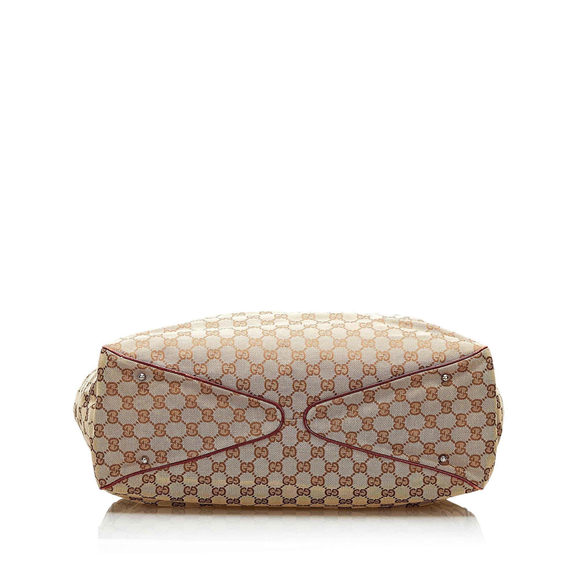 Gucci GG Canvas O-Ring Tote (SHG-qkTvWM)