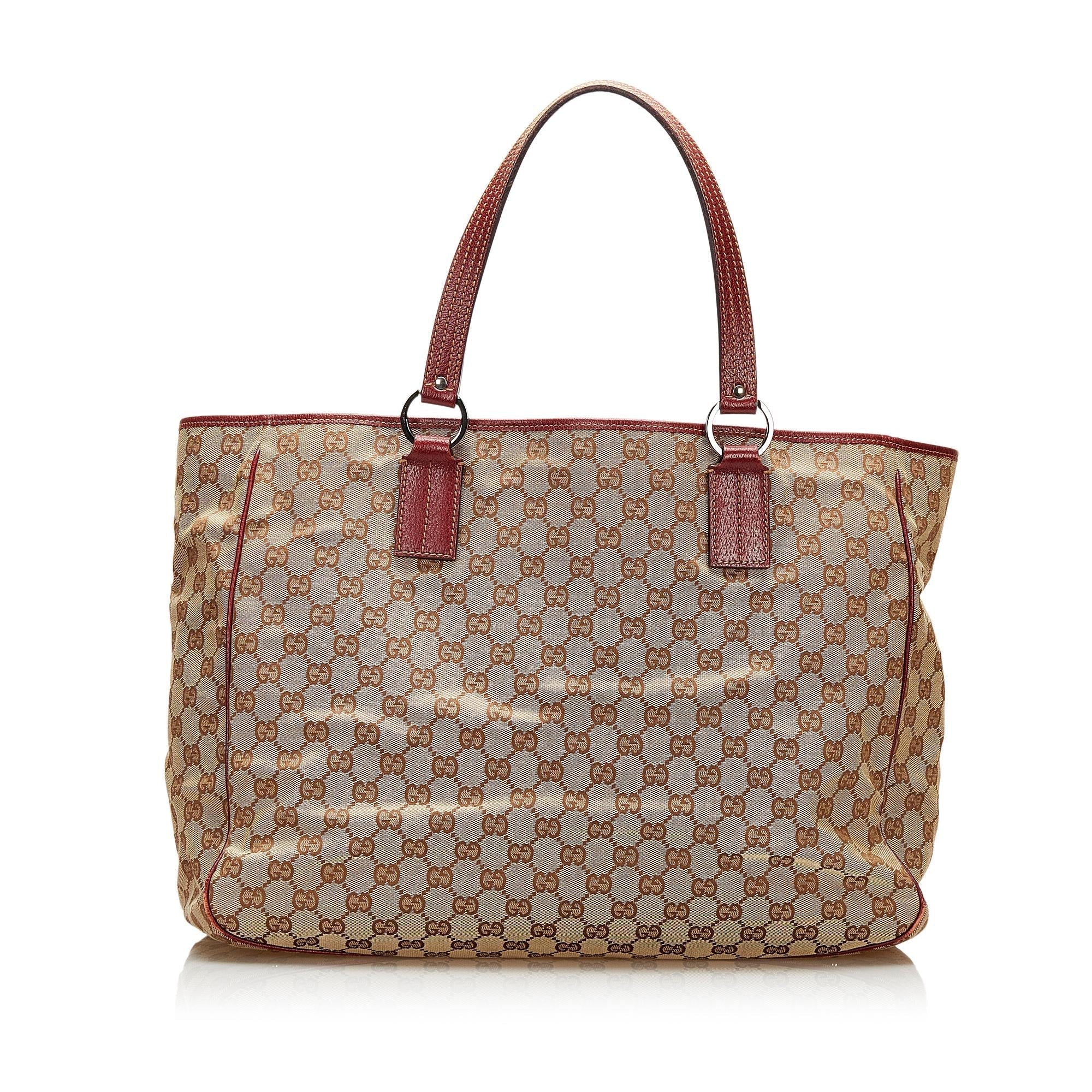 Gucci GG Canvas O-Ring Tote (SHG-qkTvWM)