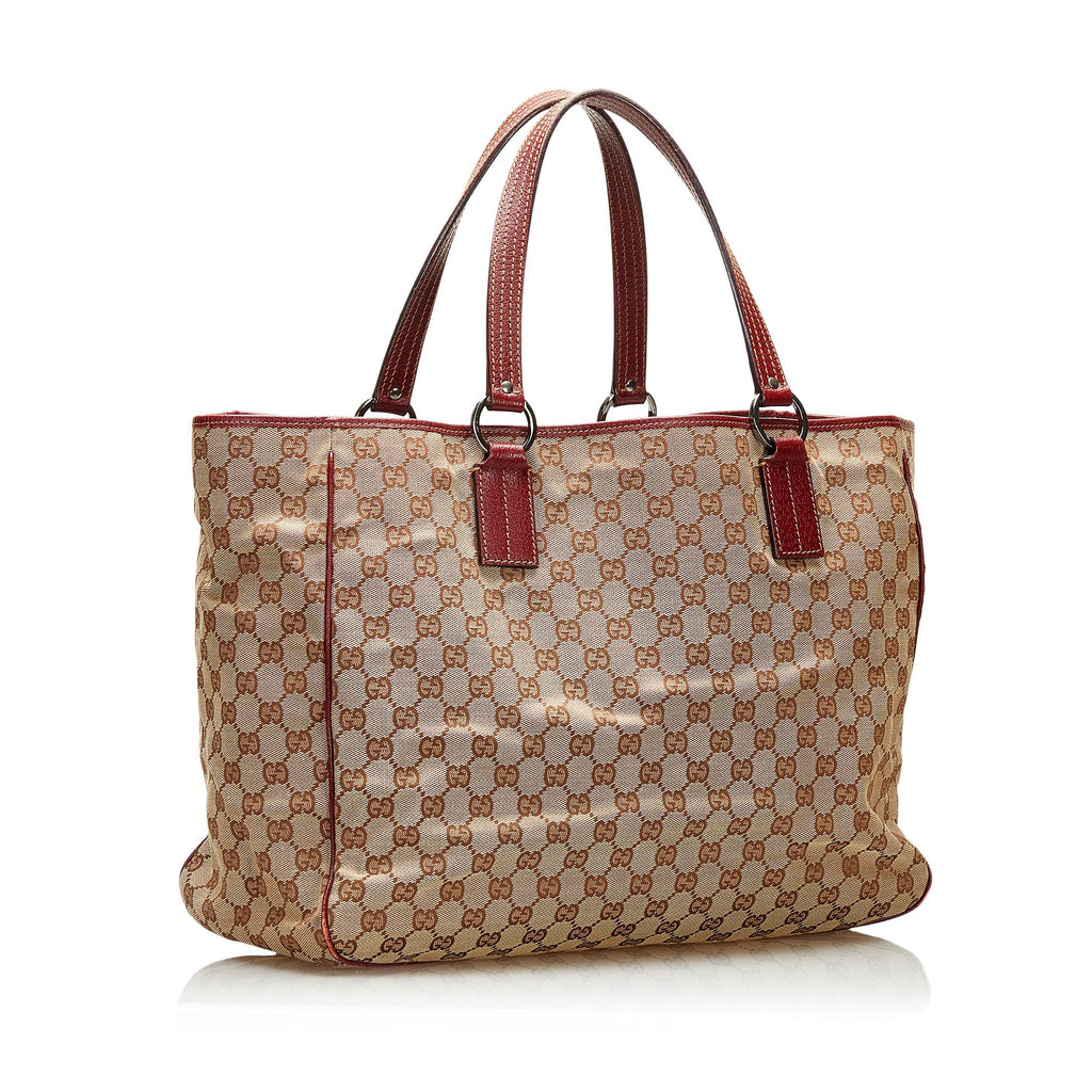 Gucci GG Canvas O-Ring Tote (SHG-qkTvWM)