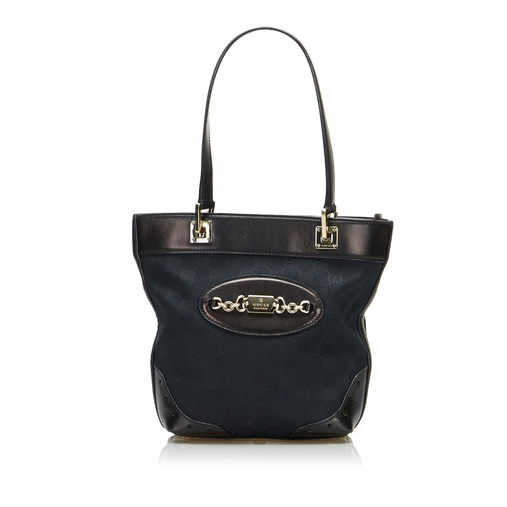 Gucci GG Canvas Punch Tote (SHG-HWN9UE)