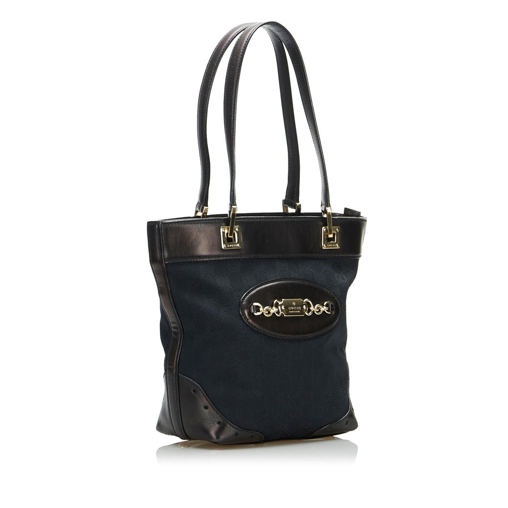 Gucci GG Canvas Punch Tote (SHG-HWN9UE)