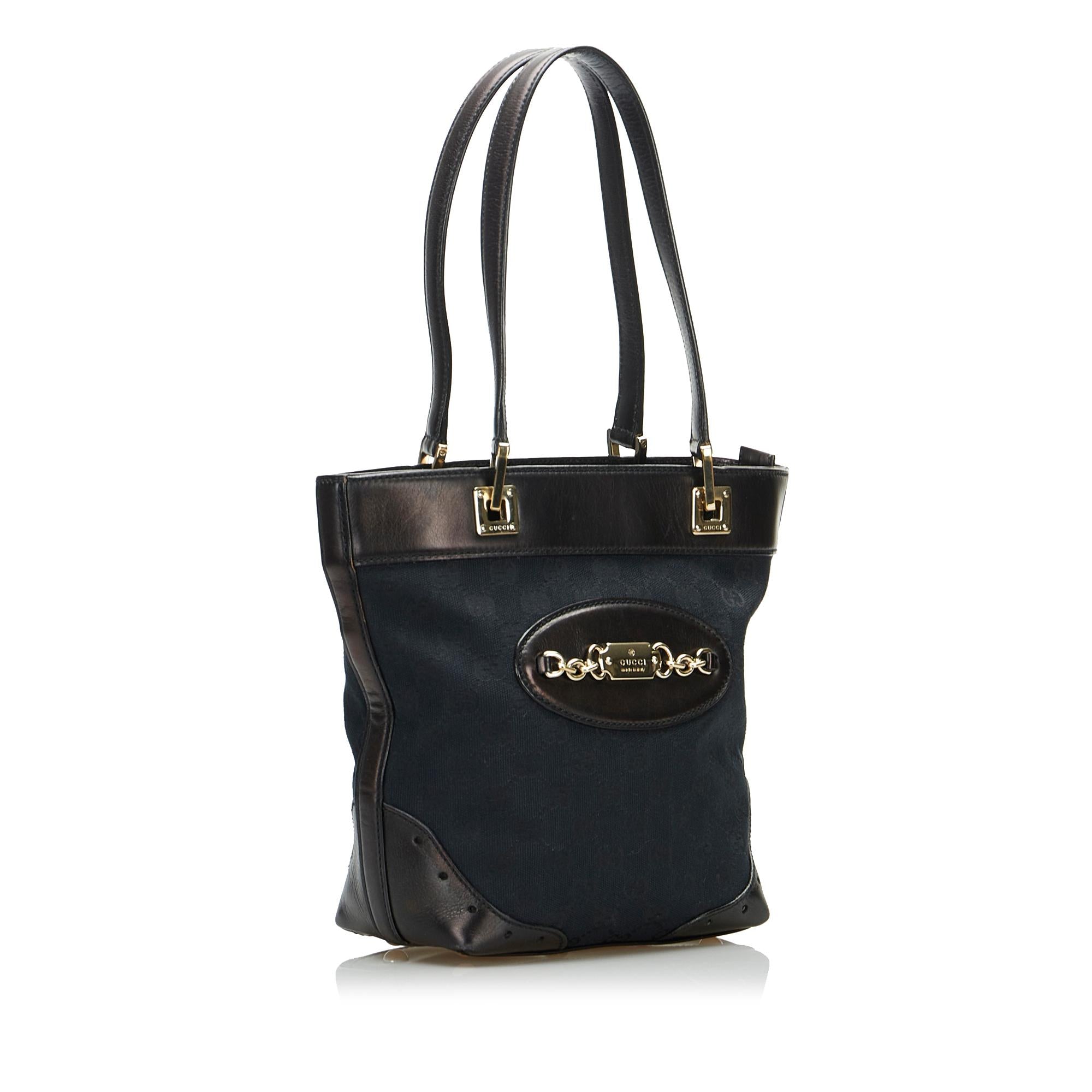 Gucci GG Canvas Punch Tote (SHG-HWN9UE)