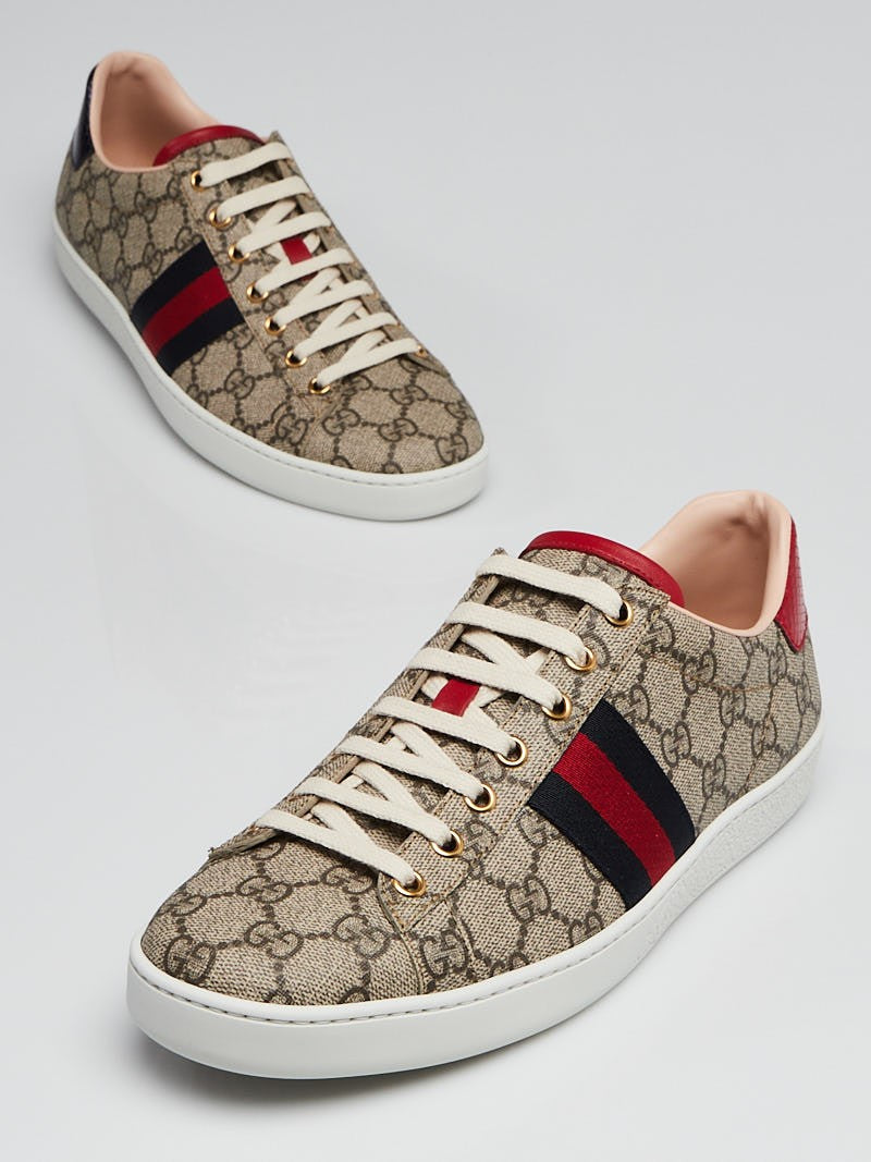 Gucci GG Supreme Canvas Web Sneakers