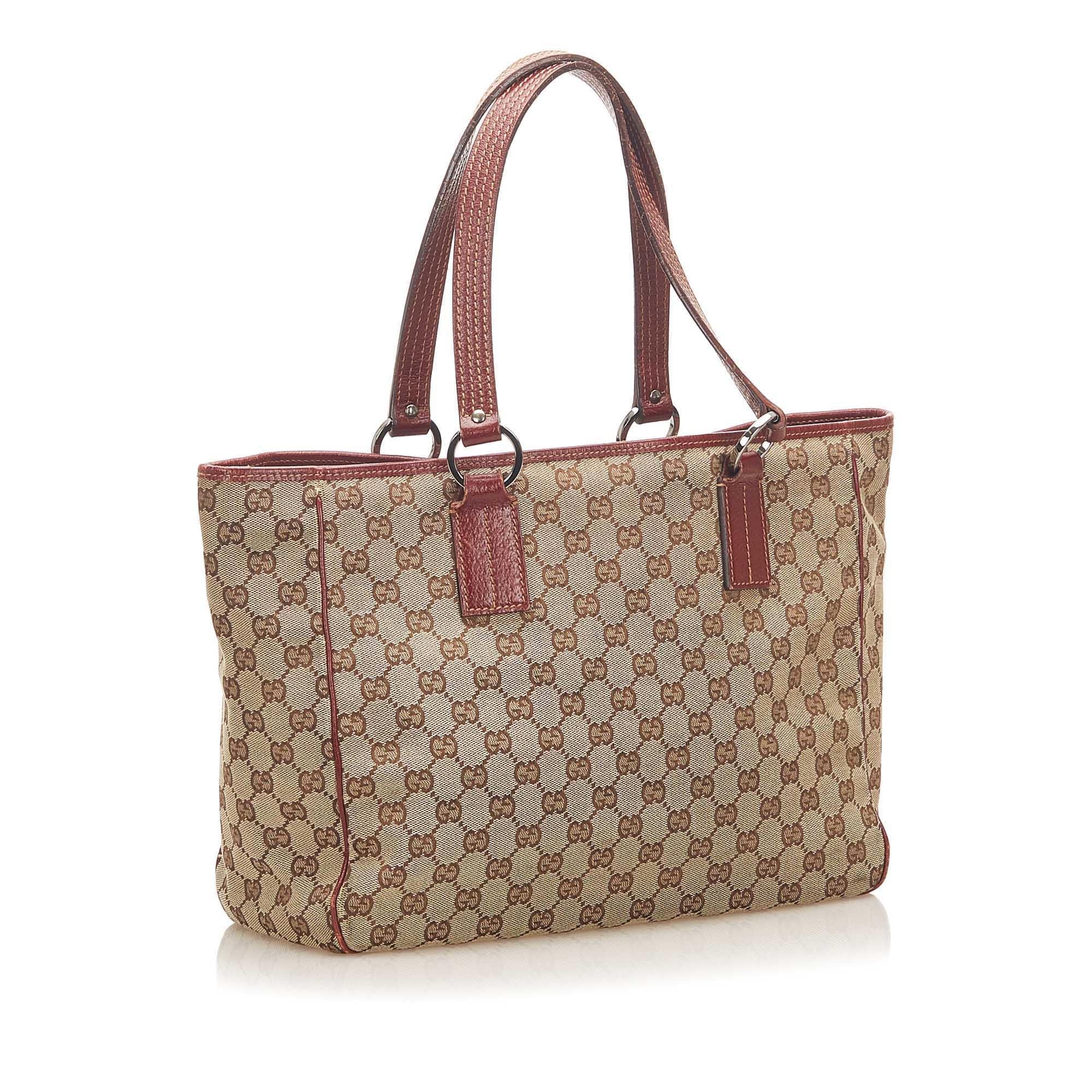 Gucci GG Canvas Tote Bag (SHG-18350)