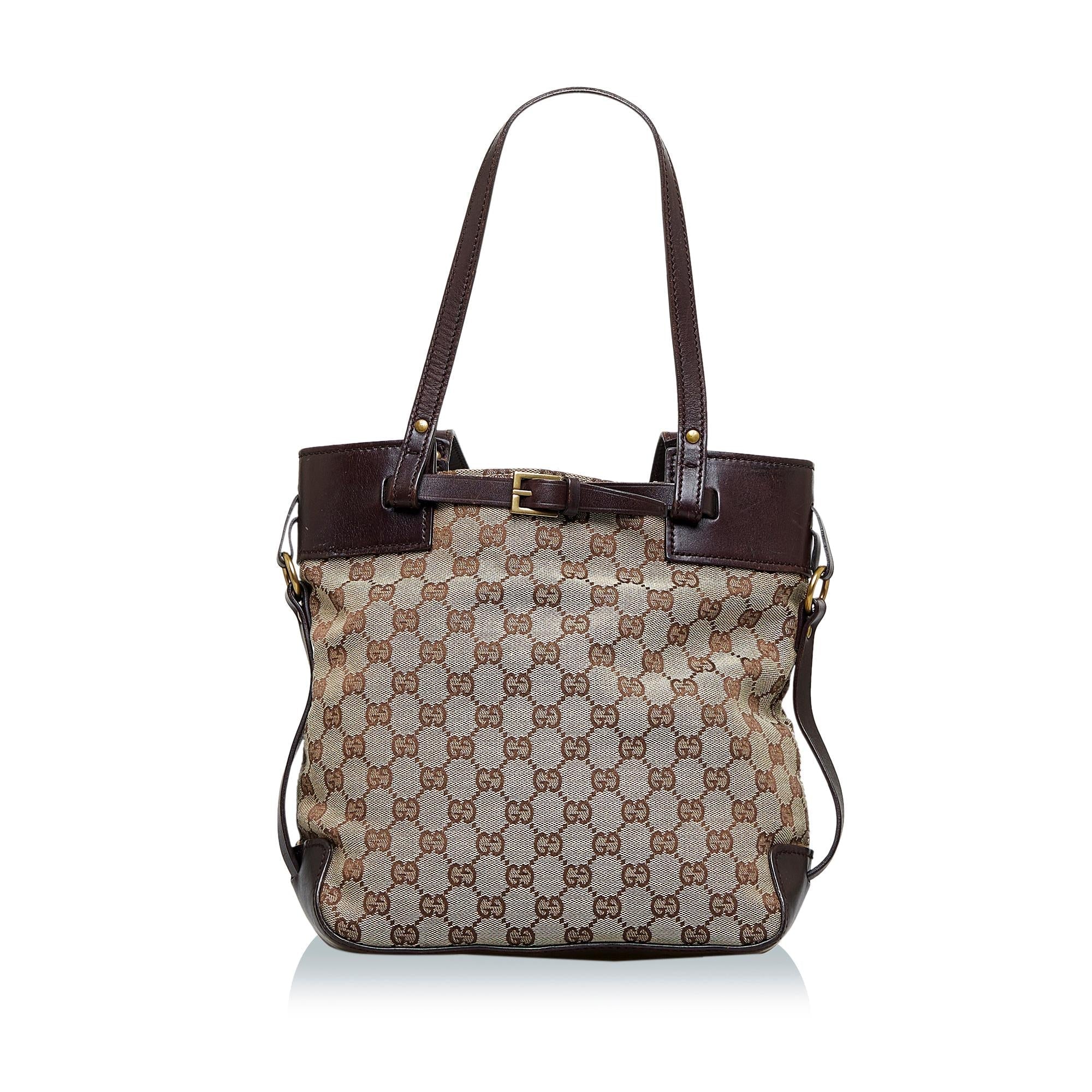 Gucci GG Canvas Tote (SHG-R0wmTt)