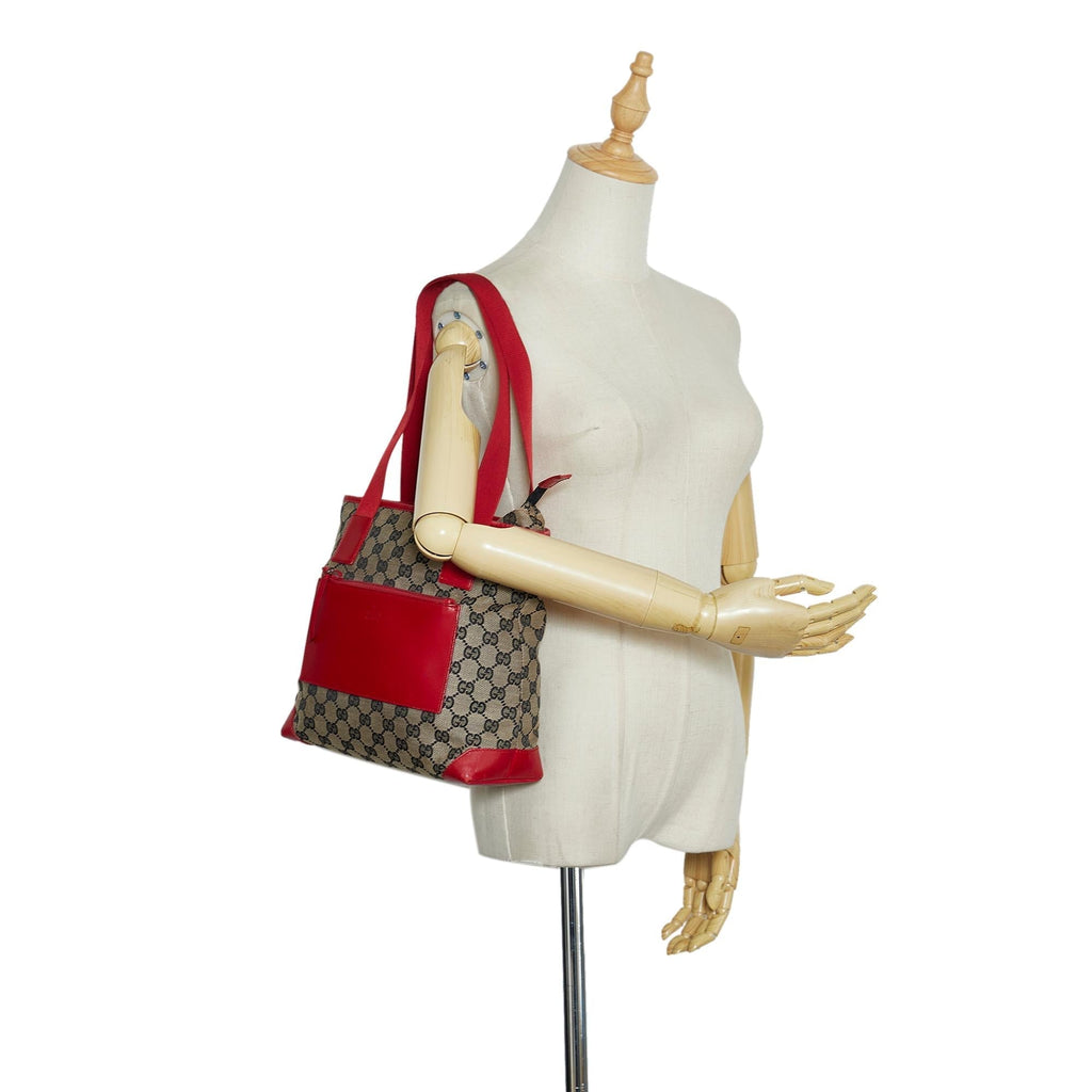 Gucci GG Canvas Tote (SHG-QDQOlm)